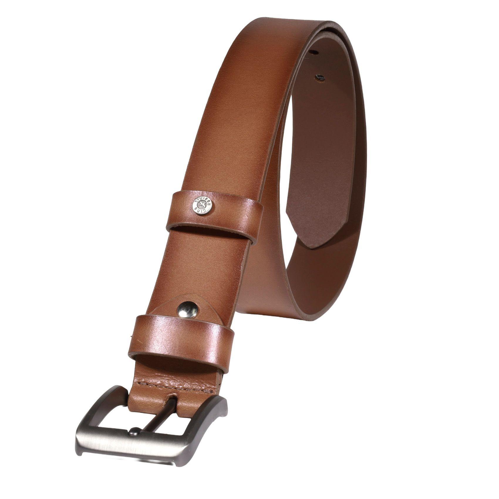 CINTURON CUERO HOMBRE  GINO RODINIS  2523  |  CAMEL TALLA 85-3