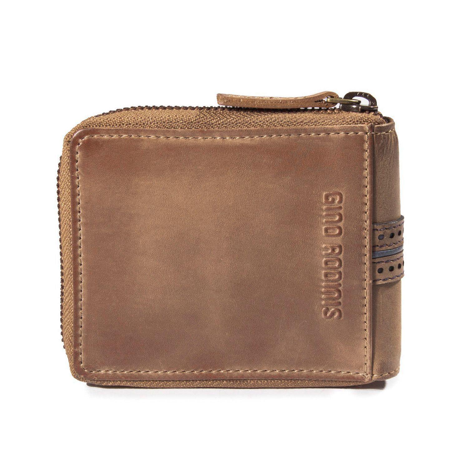 Billetera Gino Rodinis  Borsalino 158 Café/Azul-4