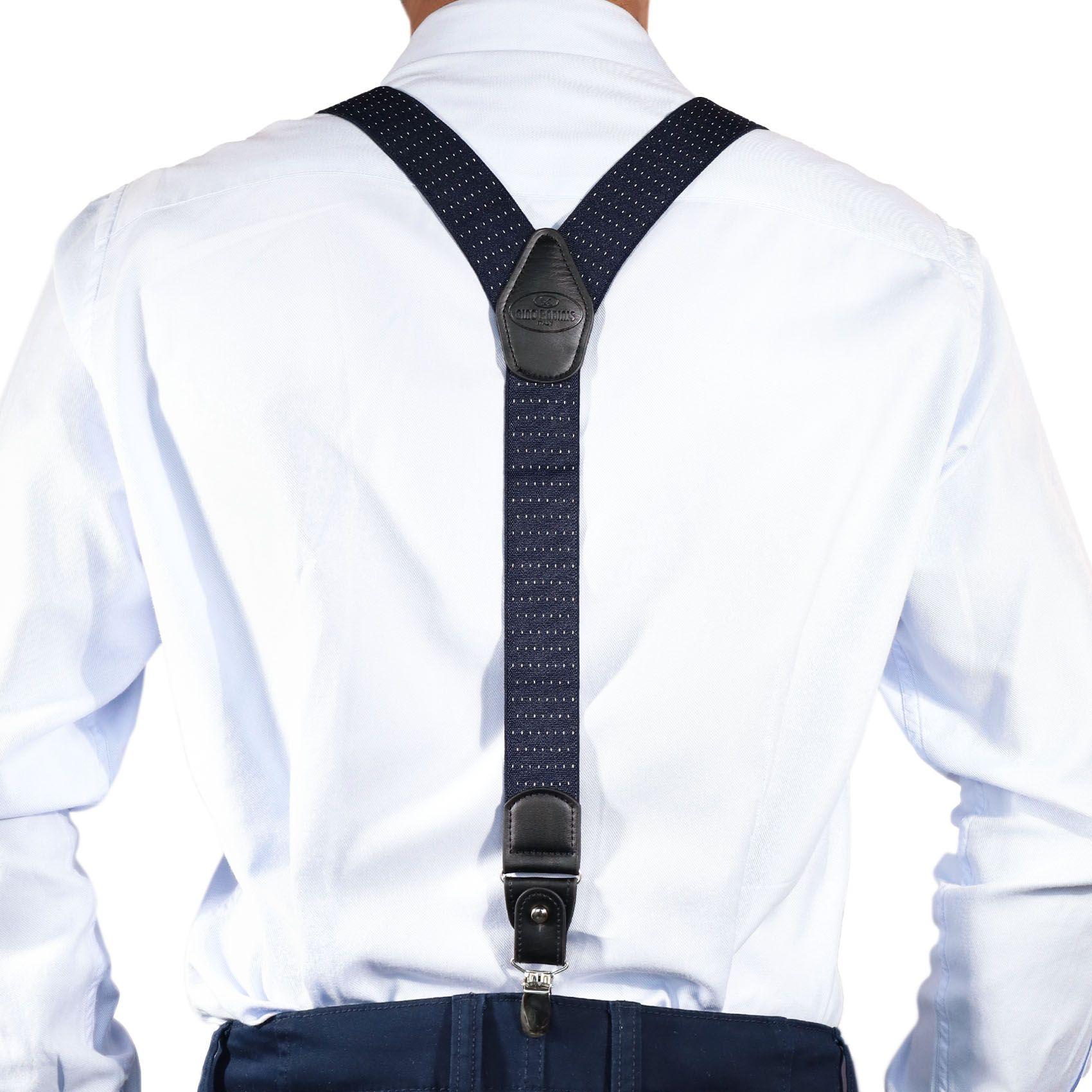 Suspensor para Hombre SP012 | Azul con rayas Blancas-5