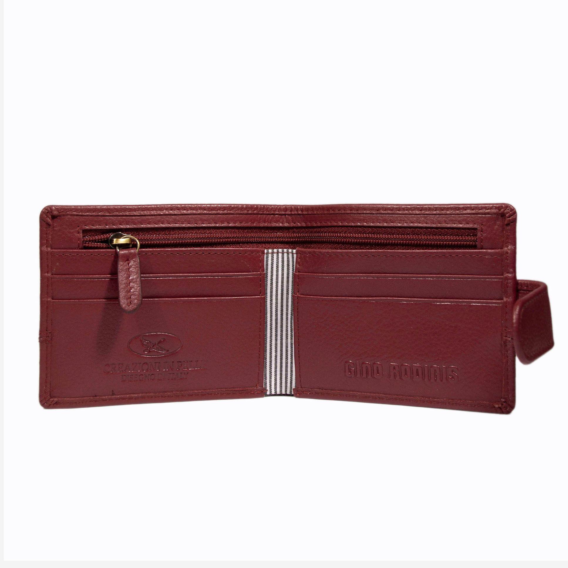 Billetera de hombre Capri 986 Roja Gino Rodinis-4