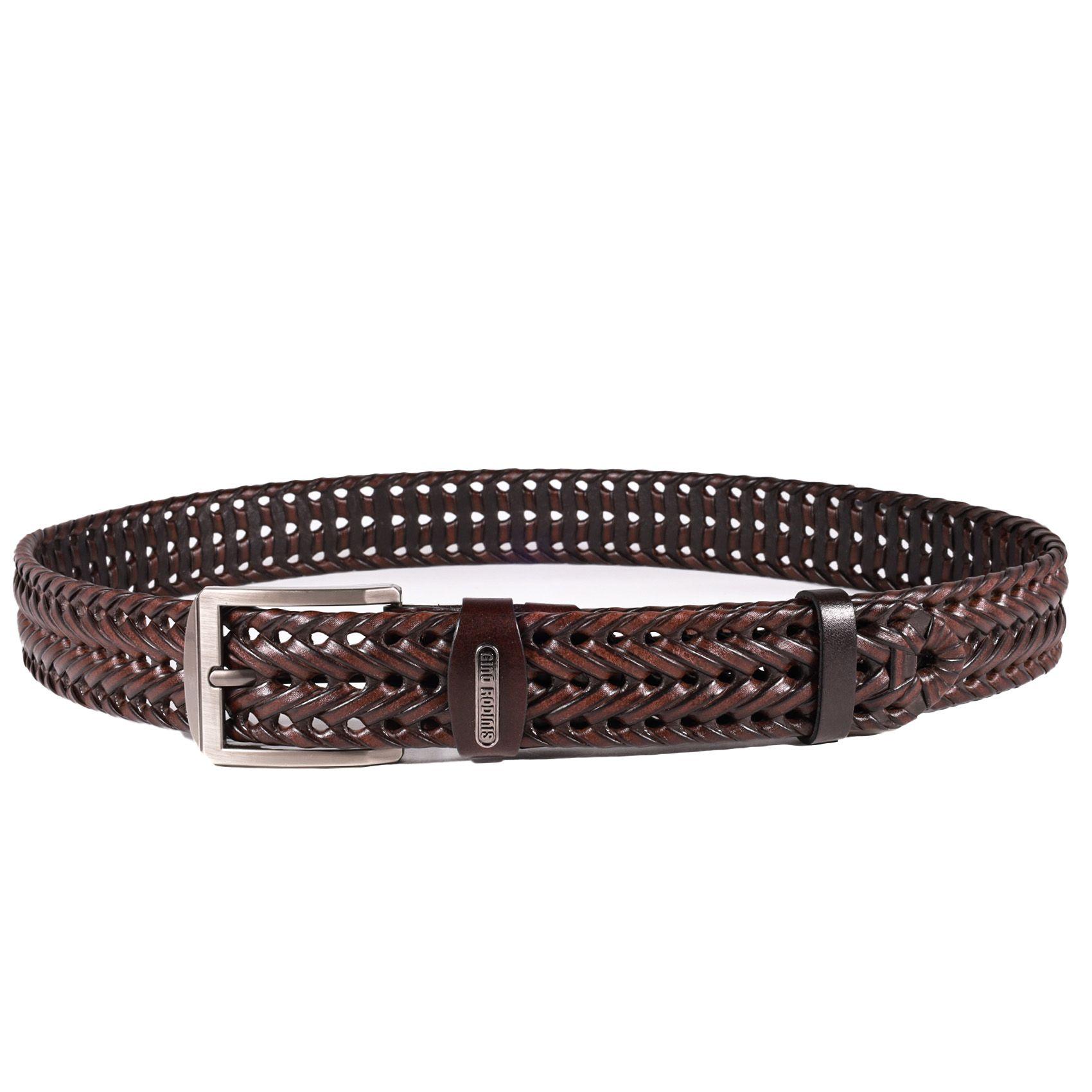  CINTURÓN DE CUERO GINO RODINIS HOMBRE 2522 MARRON S-M-2