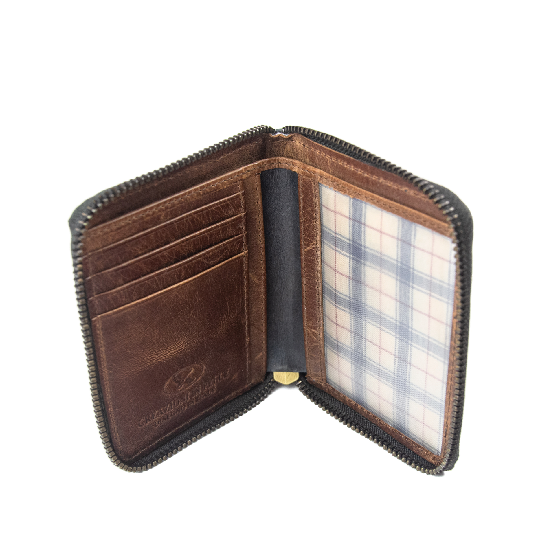 Billetera Gino Rodinis Texas 1.160 Azul Oscuro/Marrón-3
