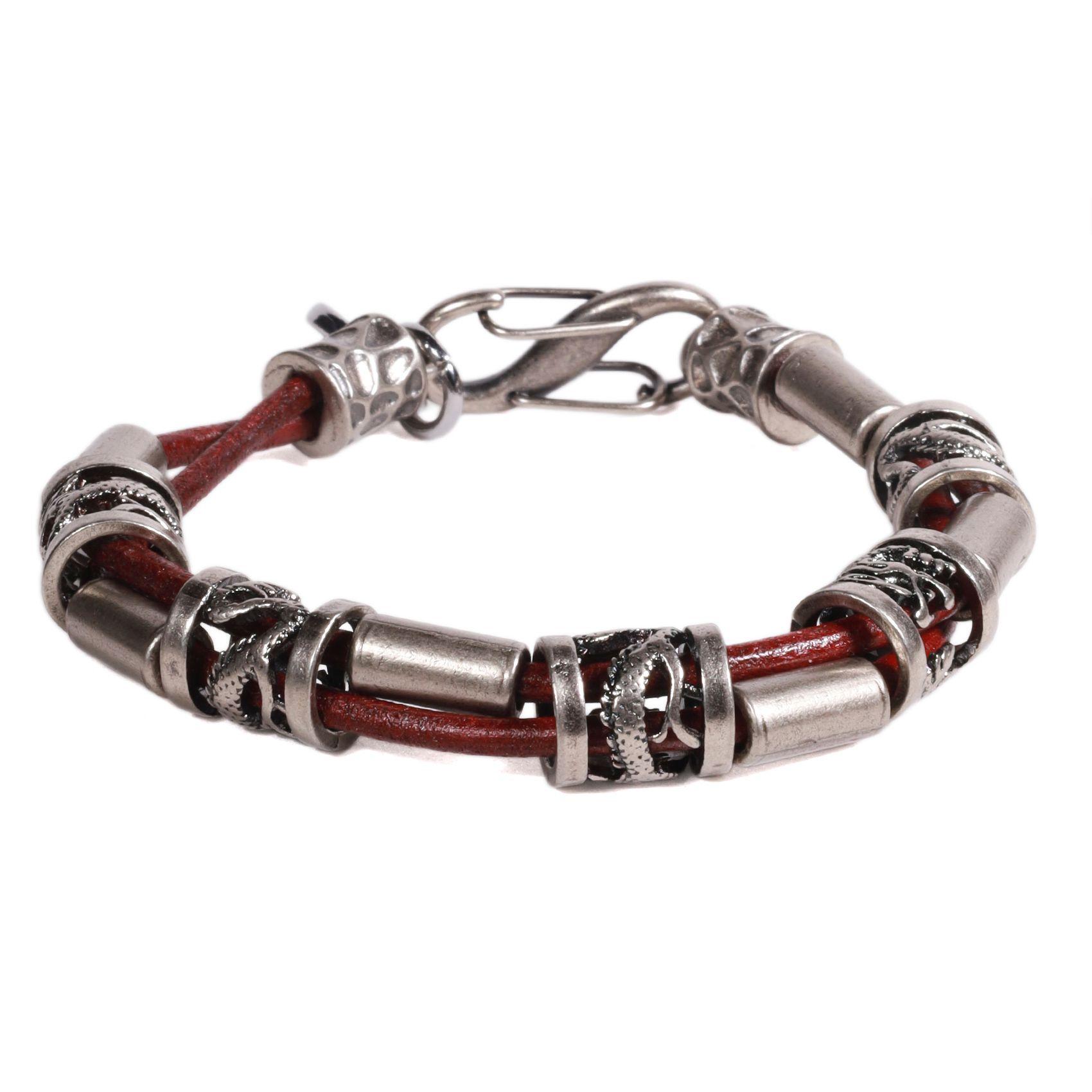BRAZALETE HOMBRE GINO RODINIS B527 | Burdeos-0
