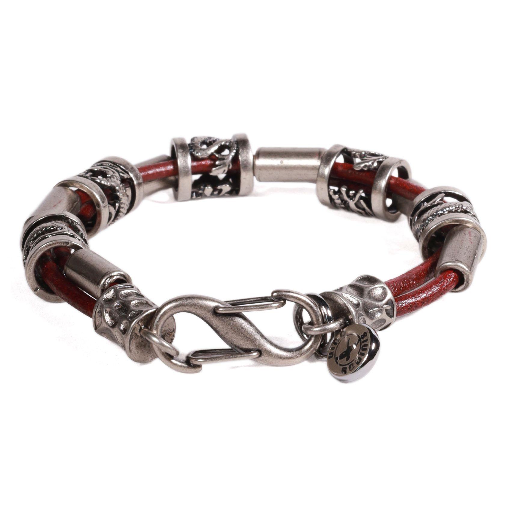 BRAZALETE HOMBRE GINO RODINIS B527 | Burdeos-1