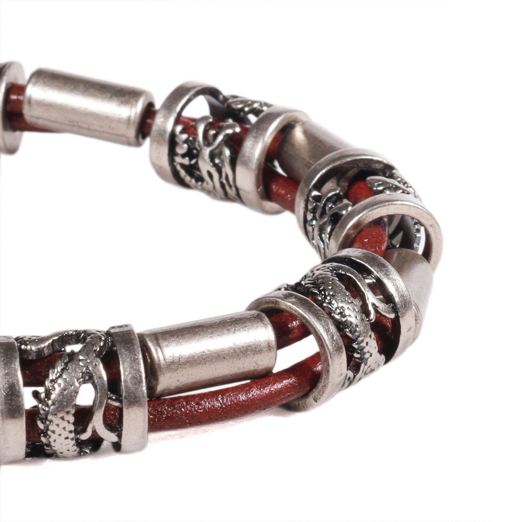 BRAZALETE HOMBRE GINO RODINIS B527 | Burdeos-2