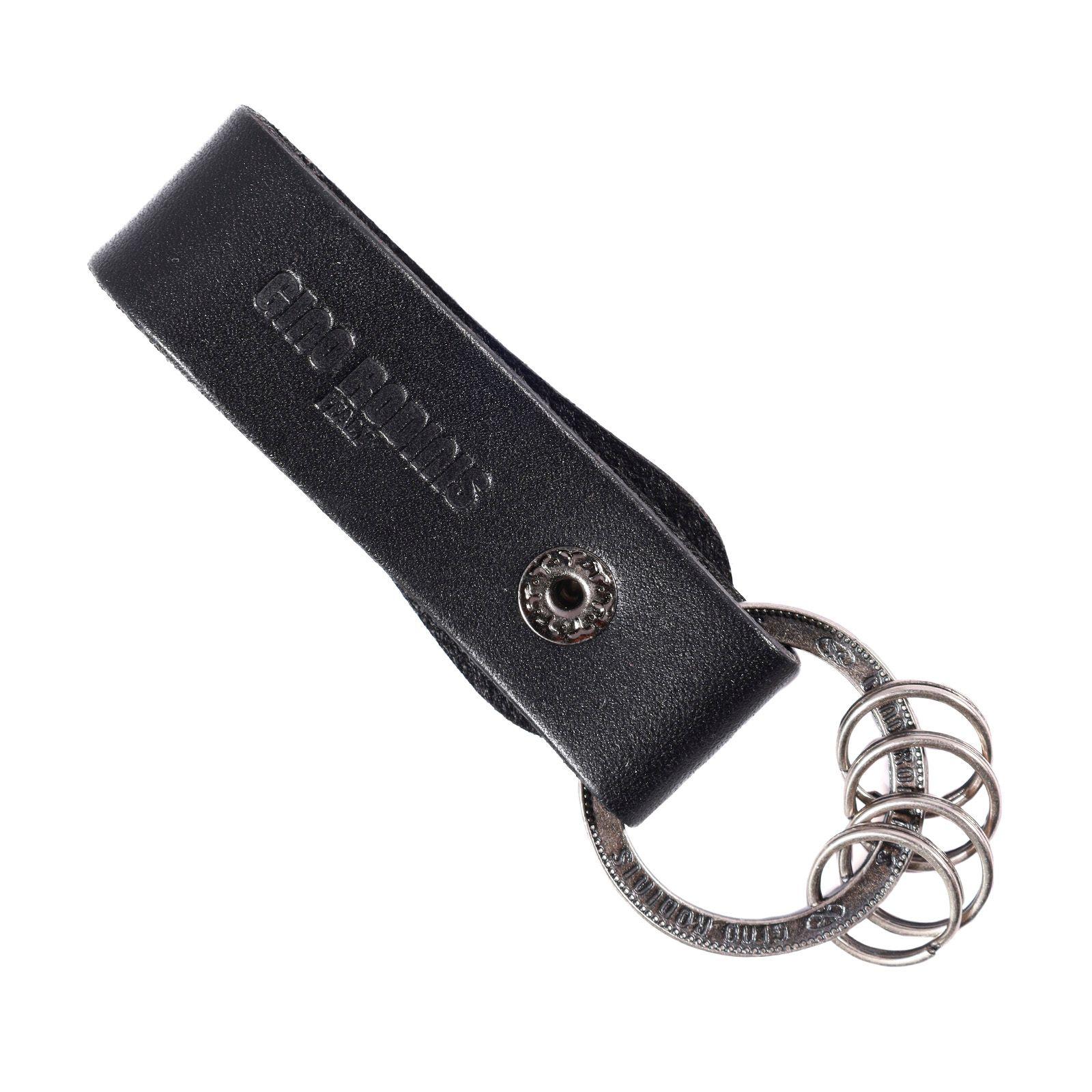 LLAVERO CUERO HOMBRE  GINO RODINIS  LL120 NEGRO-2