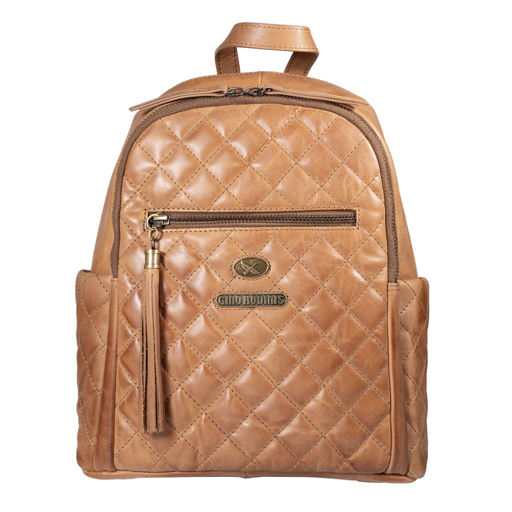 Mochila de dama Gino Rodinis 2106 Camel-0