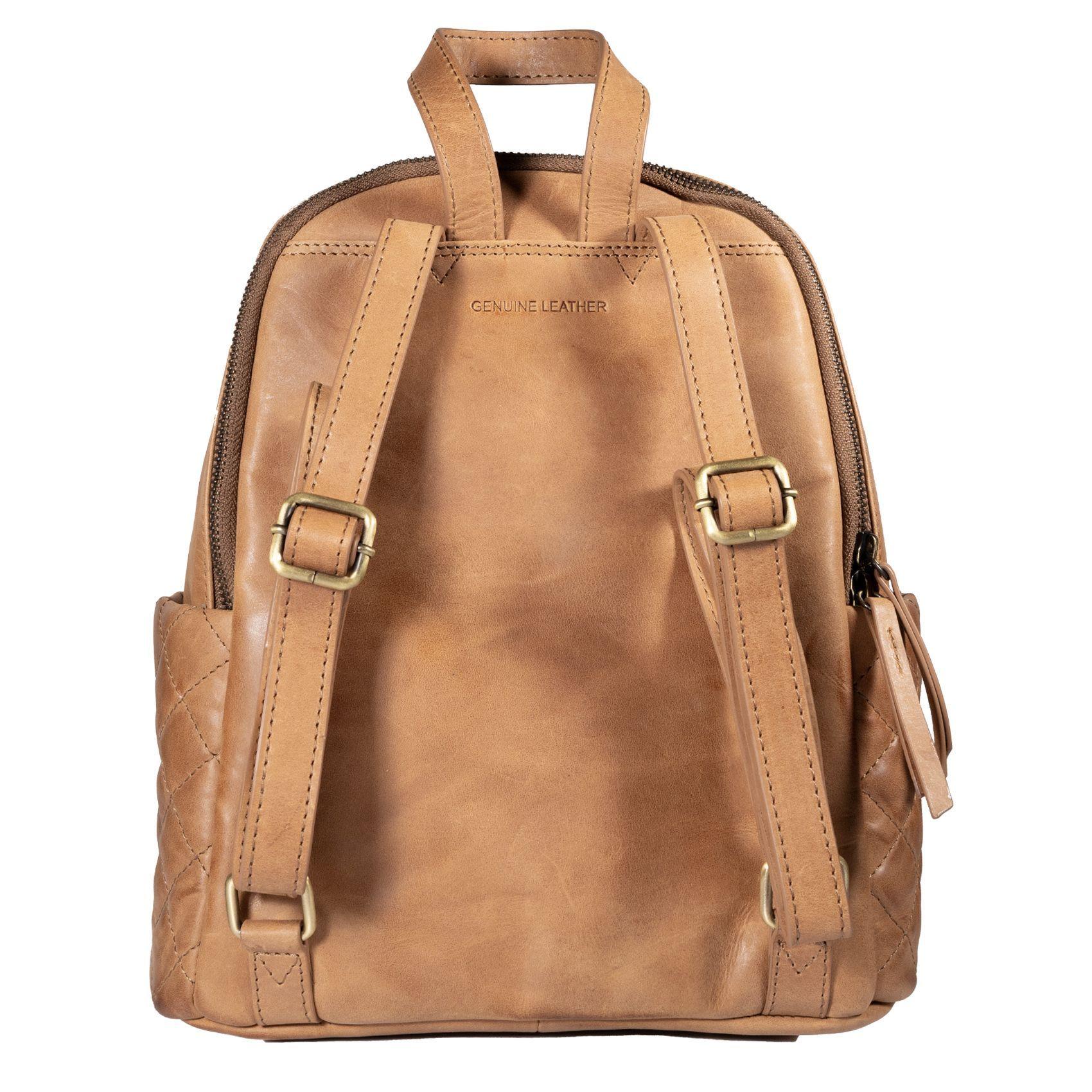 Mochila de dama Gino Rodinis 2106 Camel-1