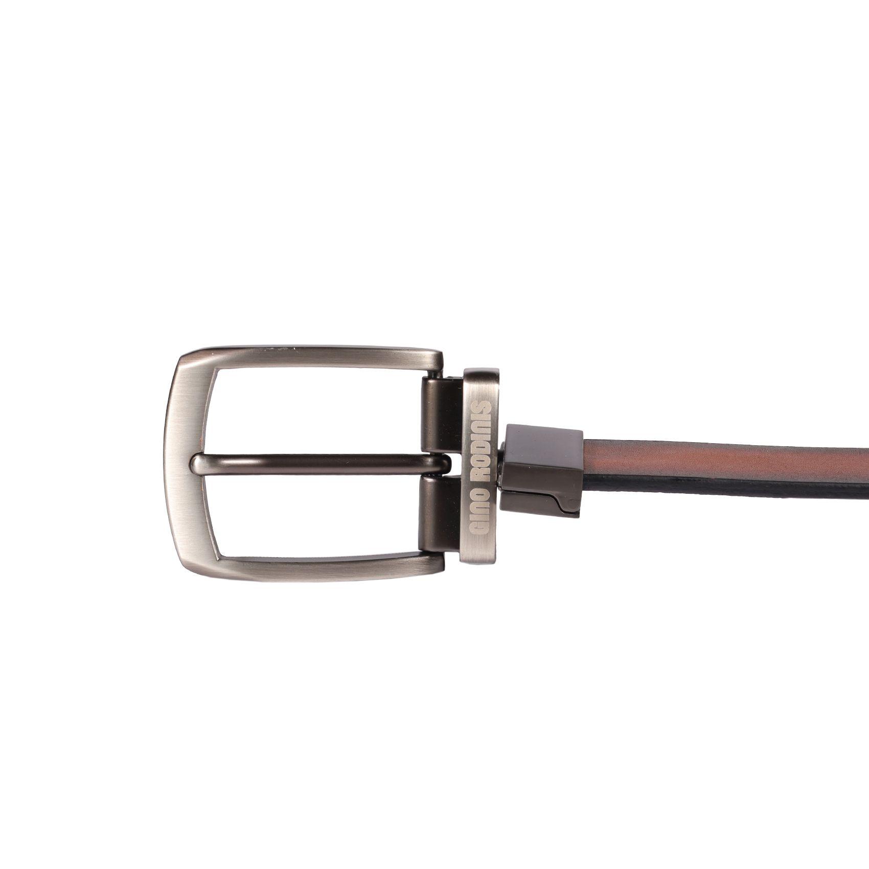 Cinturón Reversible Gino Rodinis 2507 Café/Negro - 105cm-4