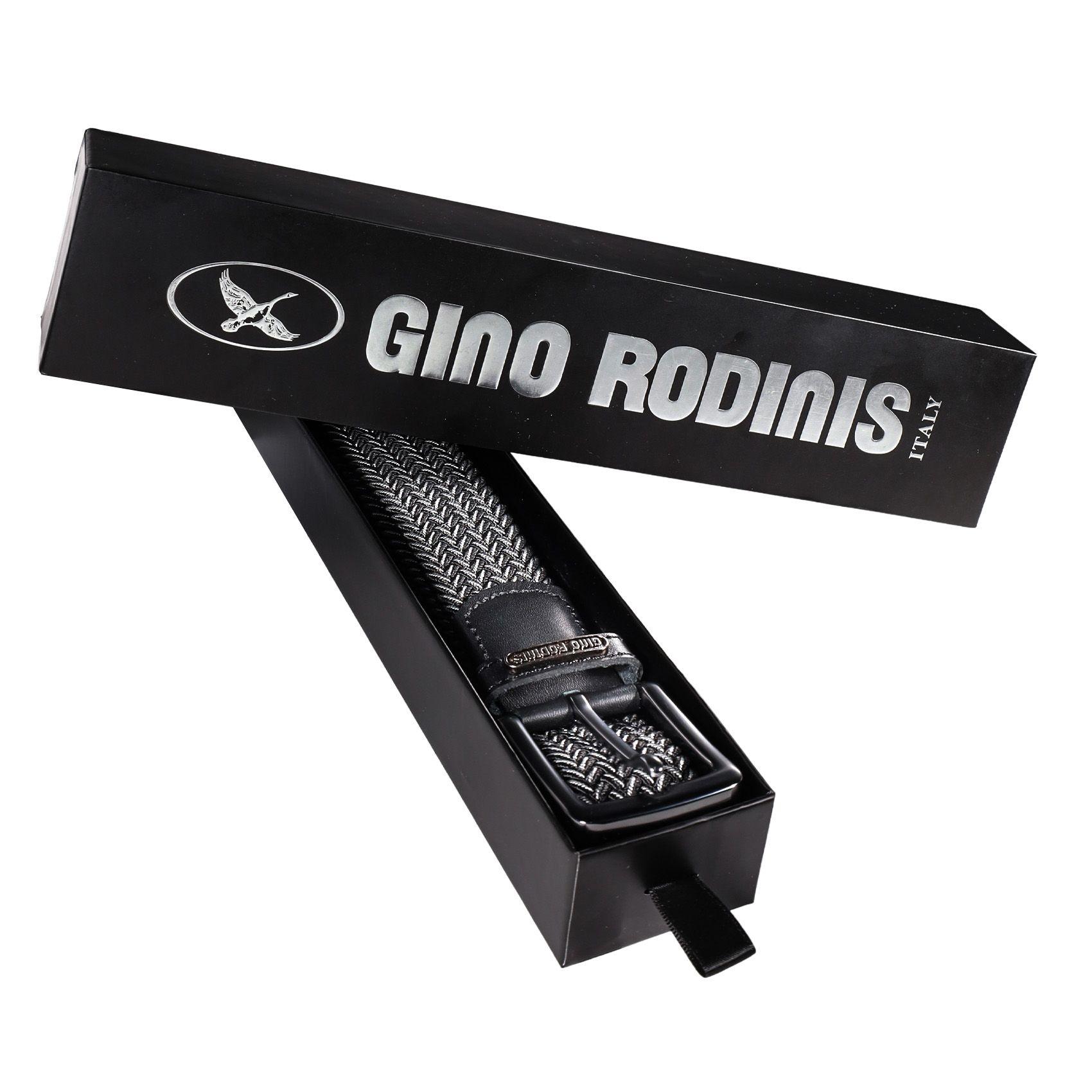  CINTURÓN ELASTICADO GINO RODINIS HOMBRE 2521 NEGRO/GRIS S-M-4