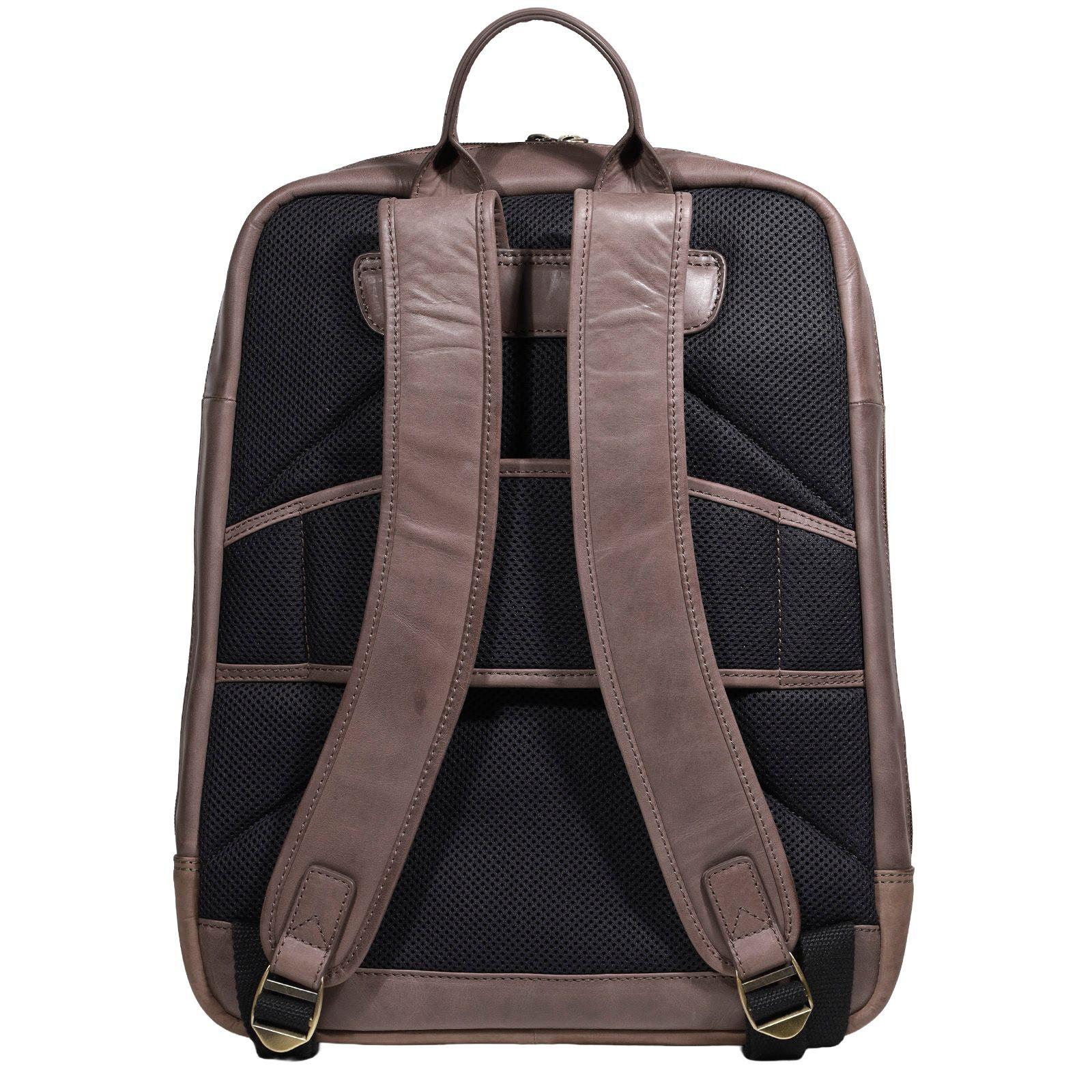 MOCHILA HOMBRE  GINO RODINIS  2118 CAFÉ-3