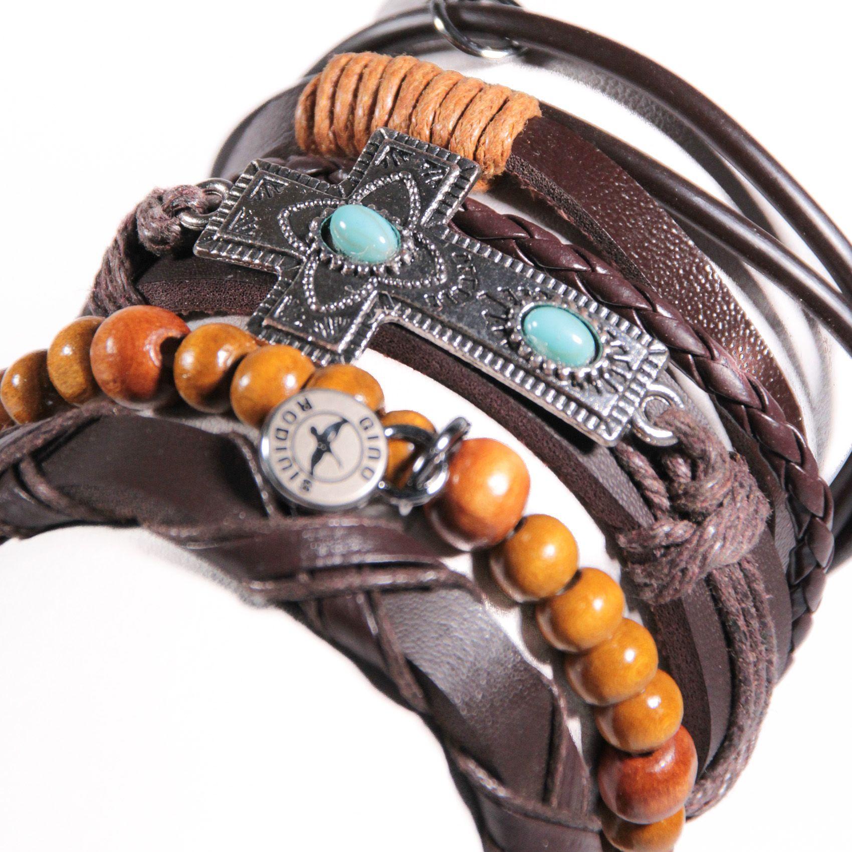 SET BRAZALETE HOMBRE GINO RODINIS  B423-2