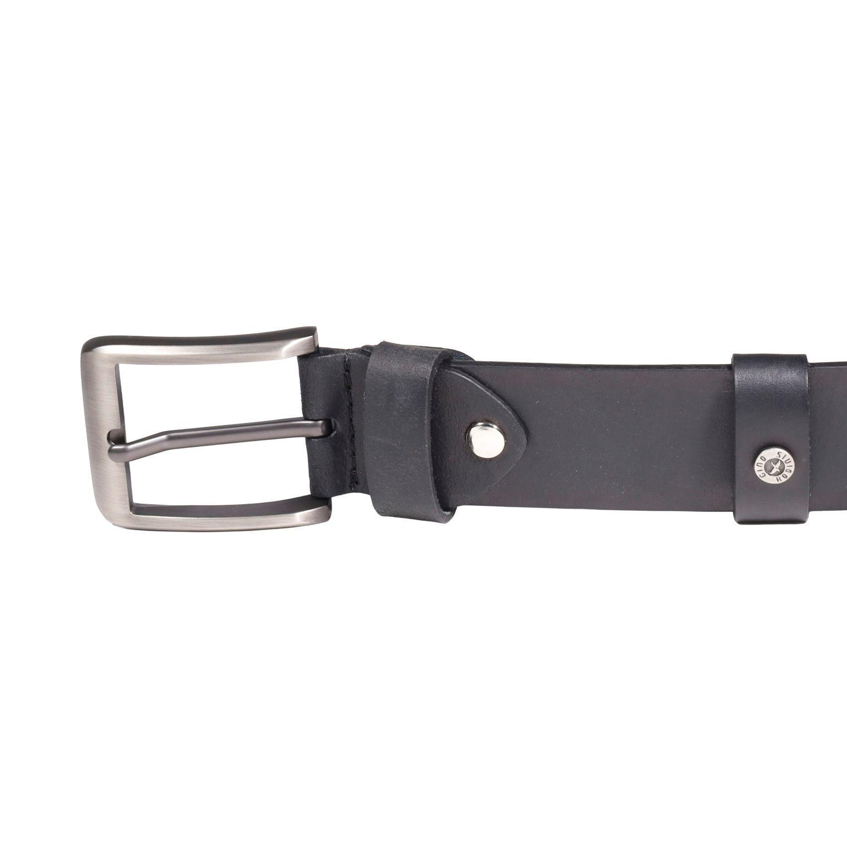 CINTURON CUERO HOMBRE  GINO RODINIS  2523  |  NEGRO TALLA 90-1