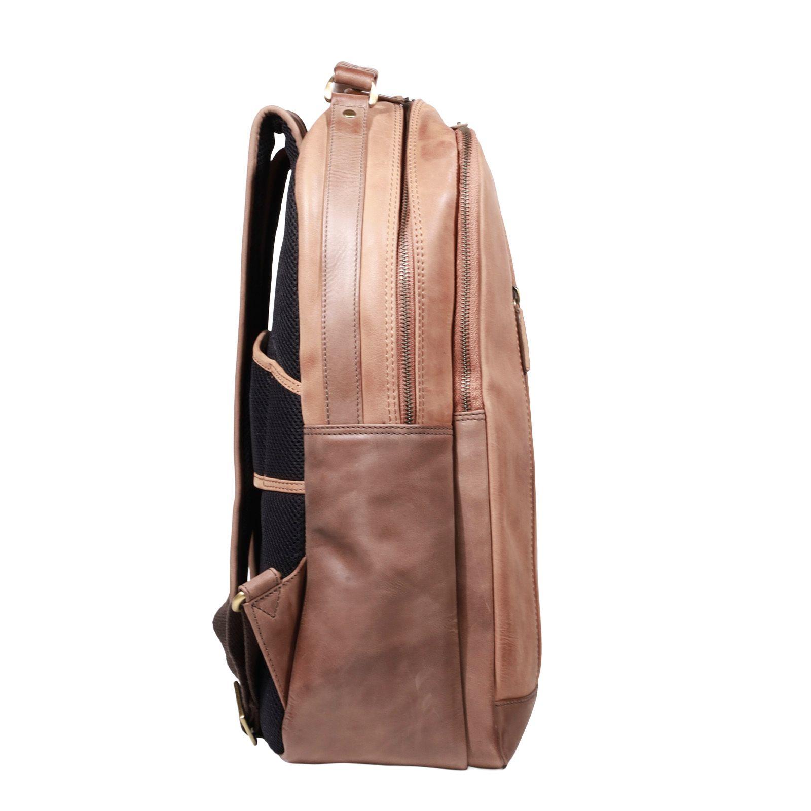 MOCHILA HOMBRE  GINO RODINIS  2102 CAMEL-2