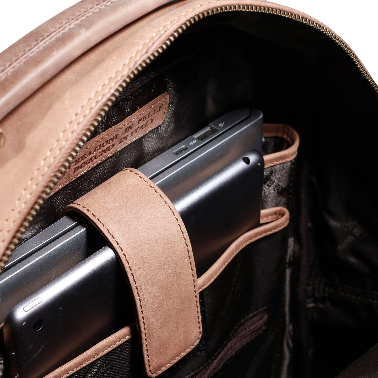 MOCHILA HOMBRE  GINO RODINIS  2102 CAMEL-4