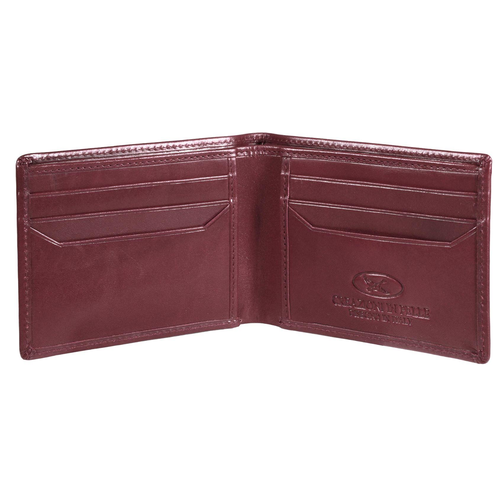 Billetera de cuero Hombre Bolonia 1170 | Rojo-2