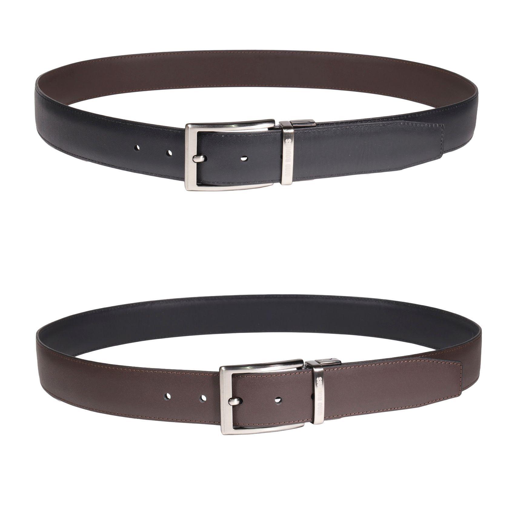 CINTURON REVERSIBLE HOMBRE  GINO RODINIS  1964  |  CAFÉ TALLA 90-3