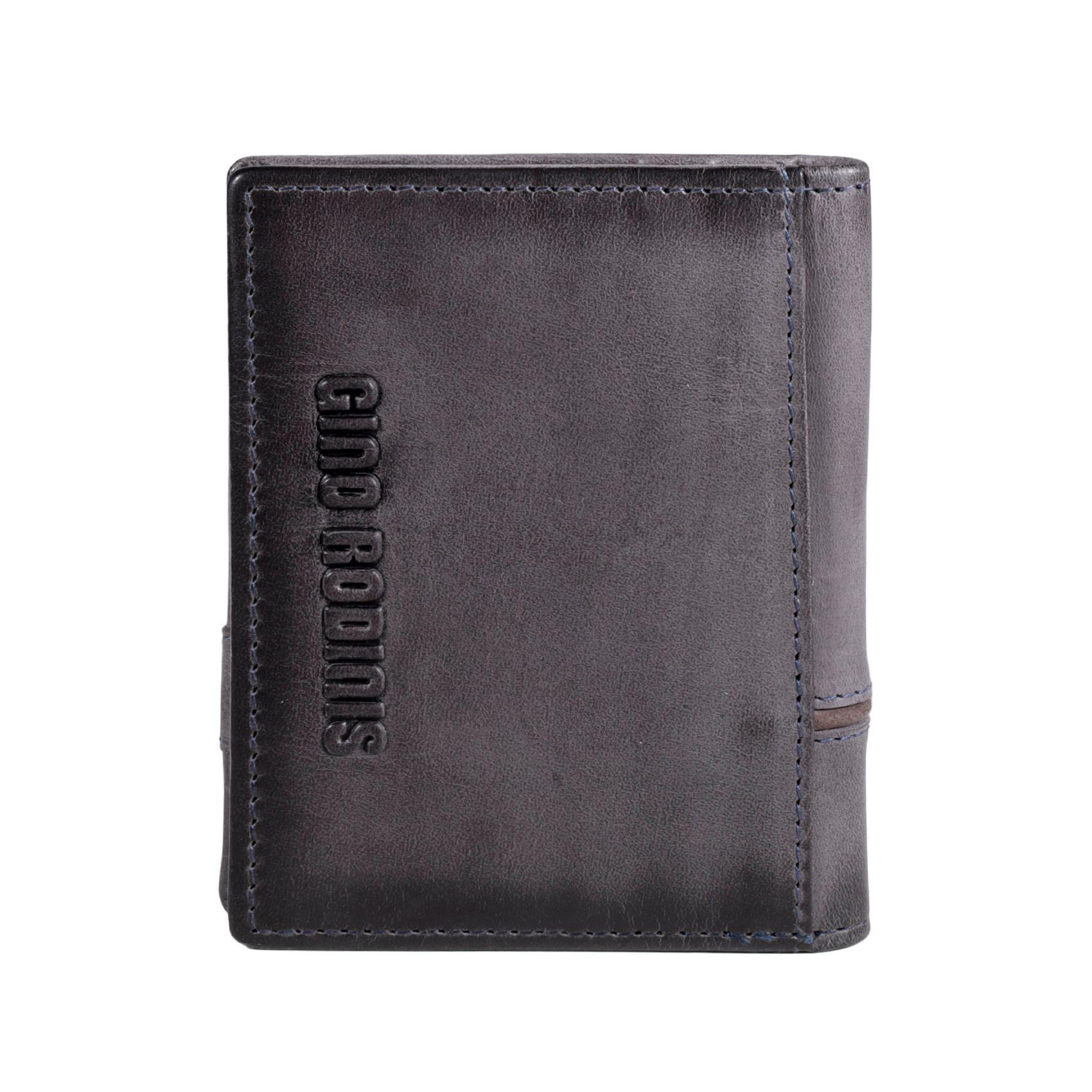Tarjetero de cuero Hombre Texas 1.165 Gris/Marrón-3