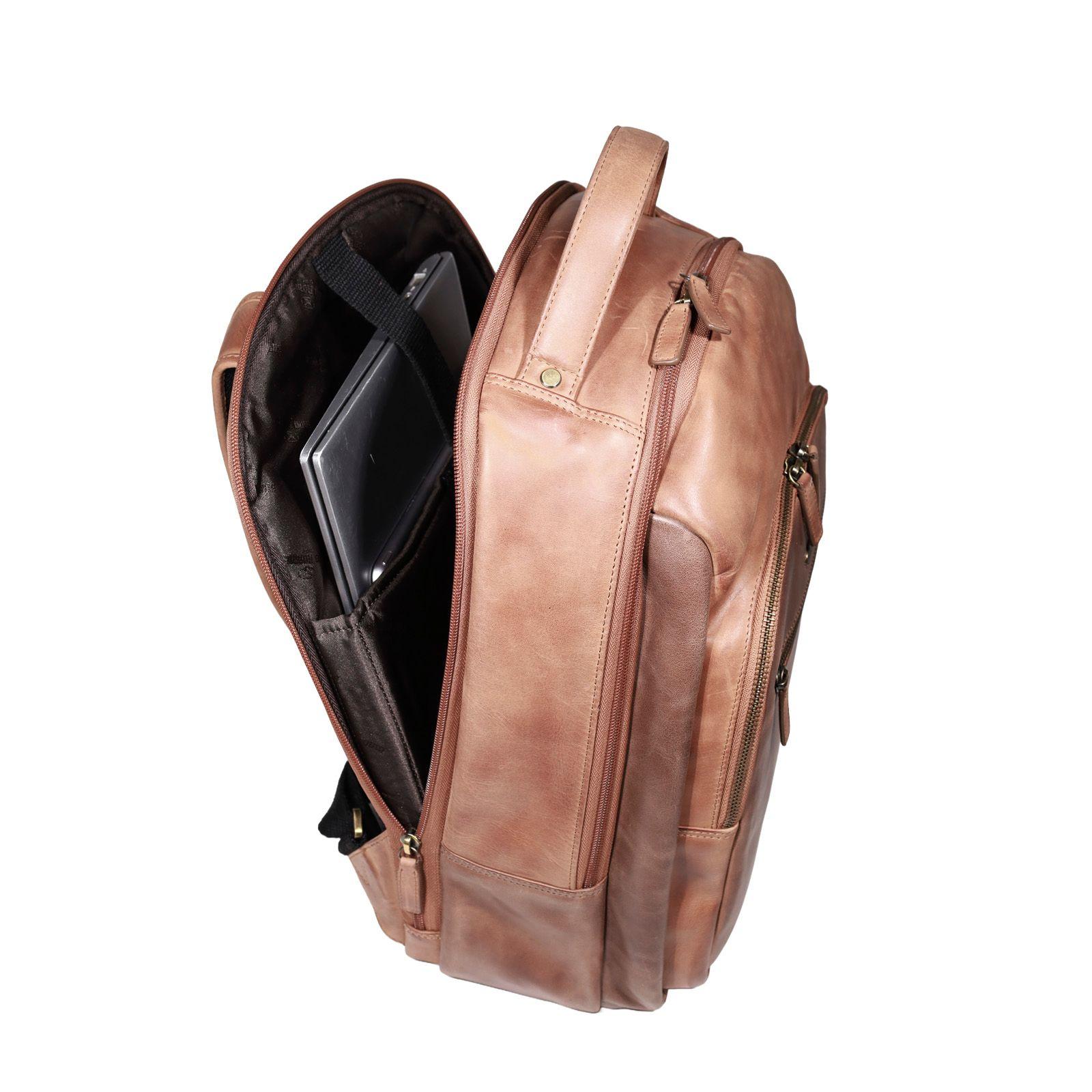 MOCHILA HOMBRE  GINO RODINIS  2113 CAMEL-4