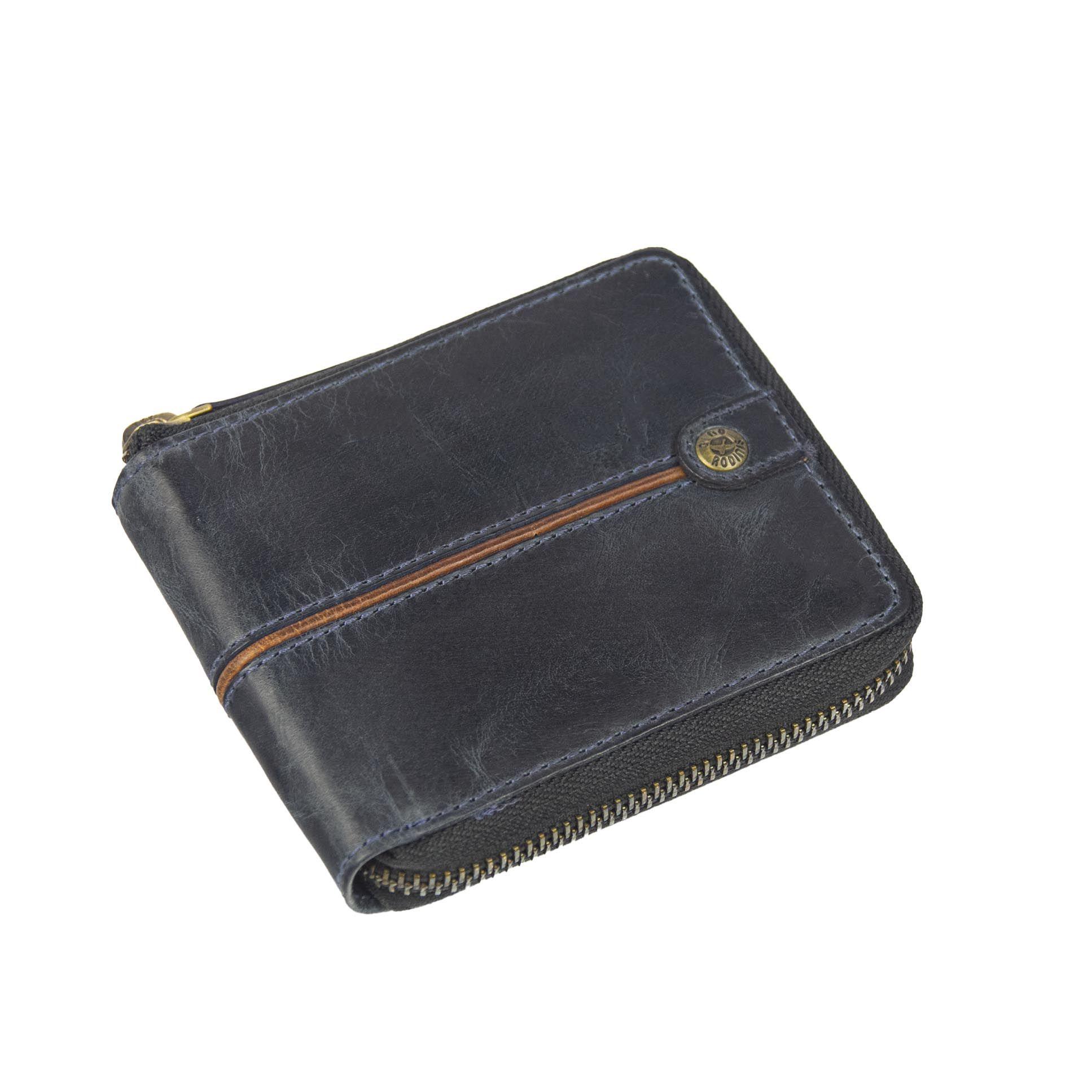 Billetera Gino Rodinis Texas 164 Azul Oscuro/Marrón-3