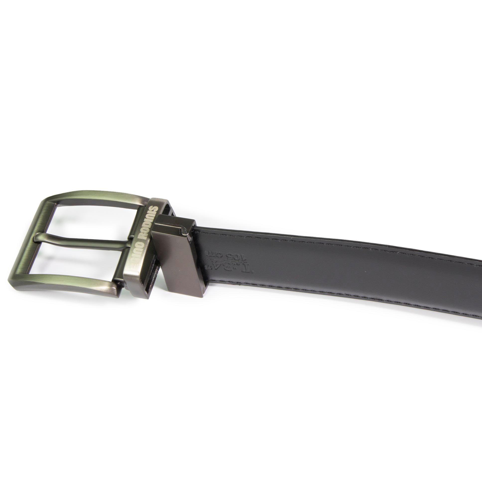 Cinturón Gino Rodinis 1964 Negro/Café - 90cm -2