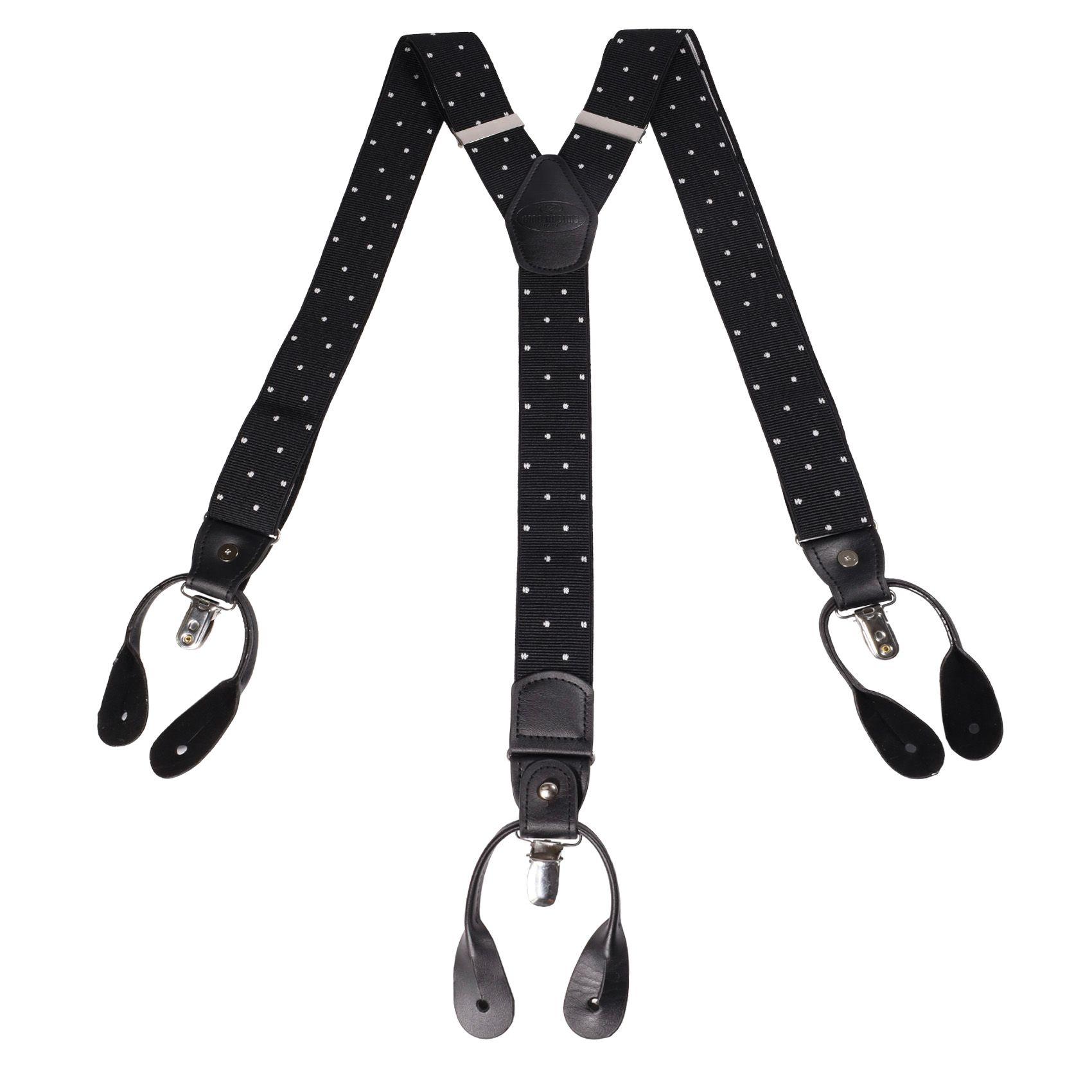 Suspensor Gino Rodinis Negro con puntos Blancos SP014-1