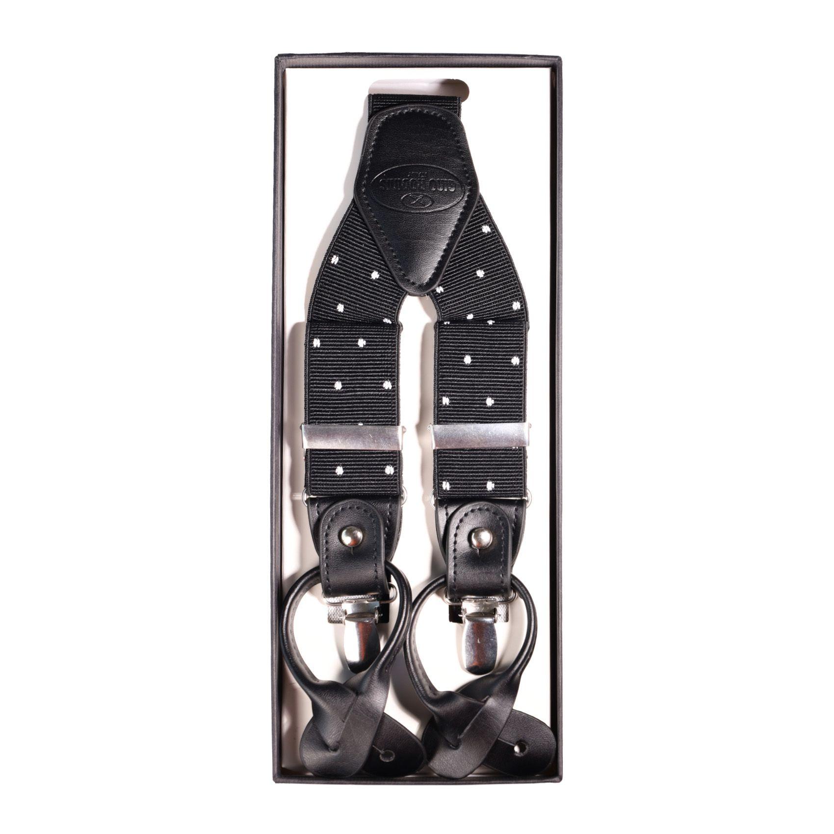 Suspensor Gino Rodinis Negro con puntos Blancos SP014-5