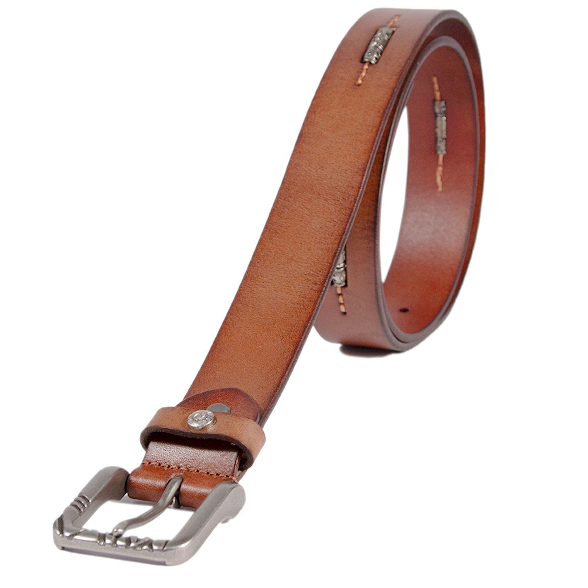 Cinturón Gino Rodinis 1984 Camel 110cm-1