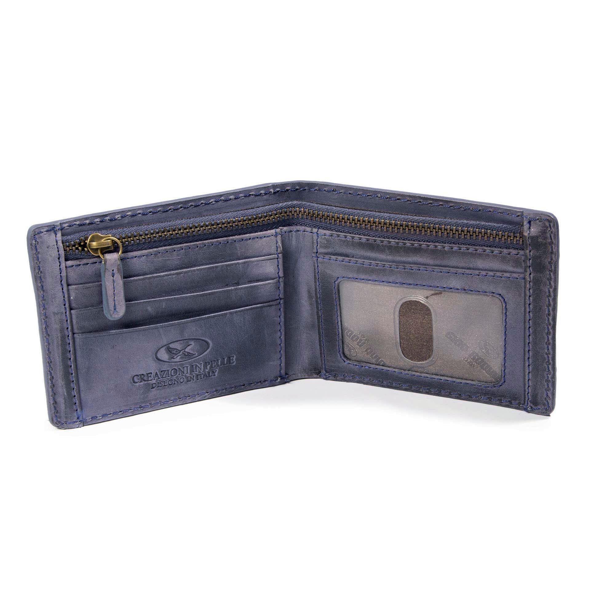 Billetera Gino Rodinis Coco 990.2 Calavera Azul-2