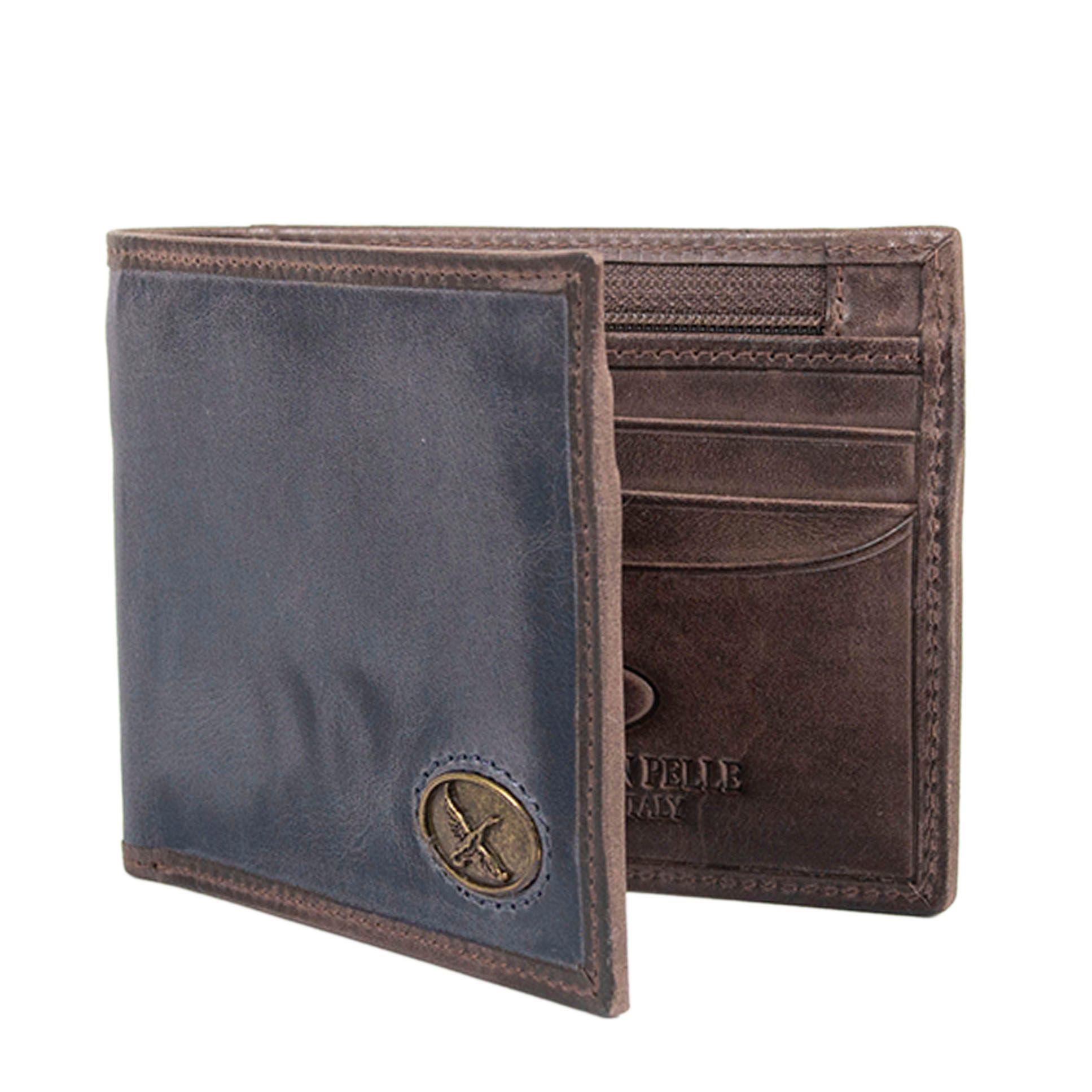 Billetera Gino Rodinis  Massimo 813 Azul Oscuro-1