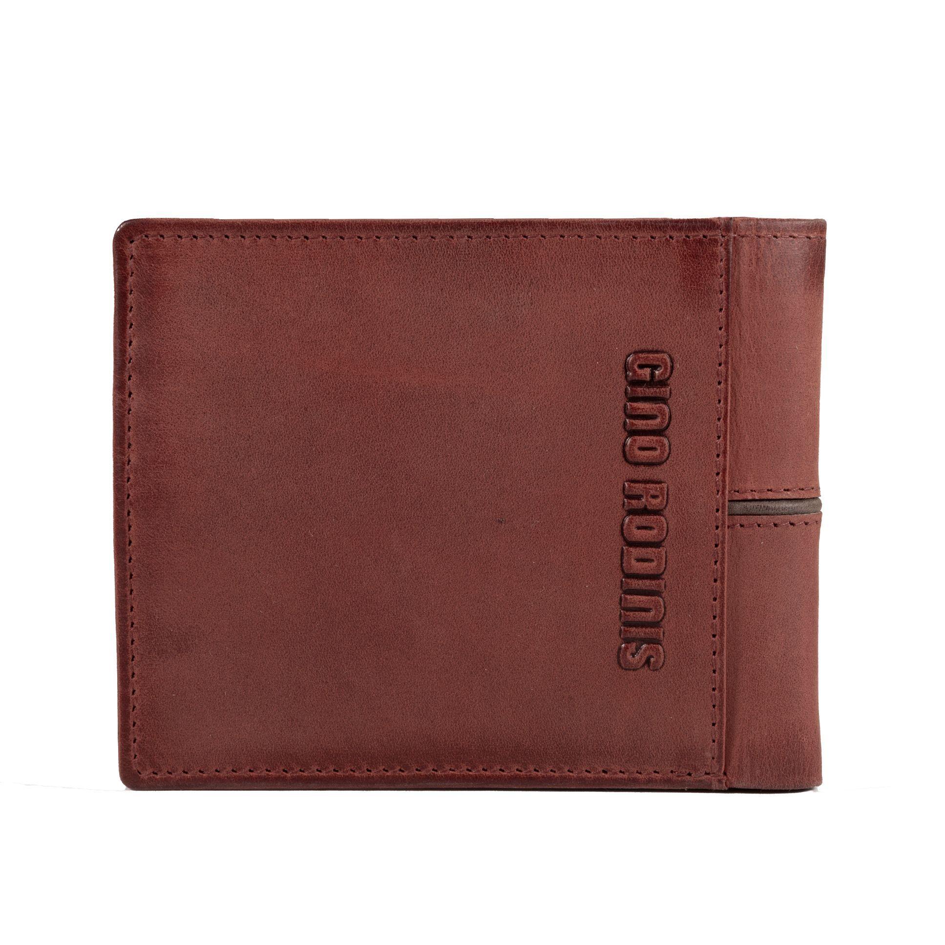 Billetera Gino Rodinis Texas 162 Rojo/Marrón-5