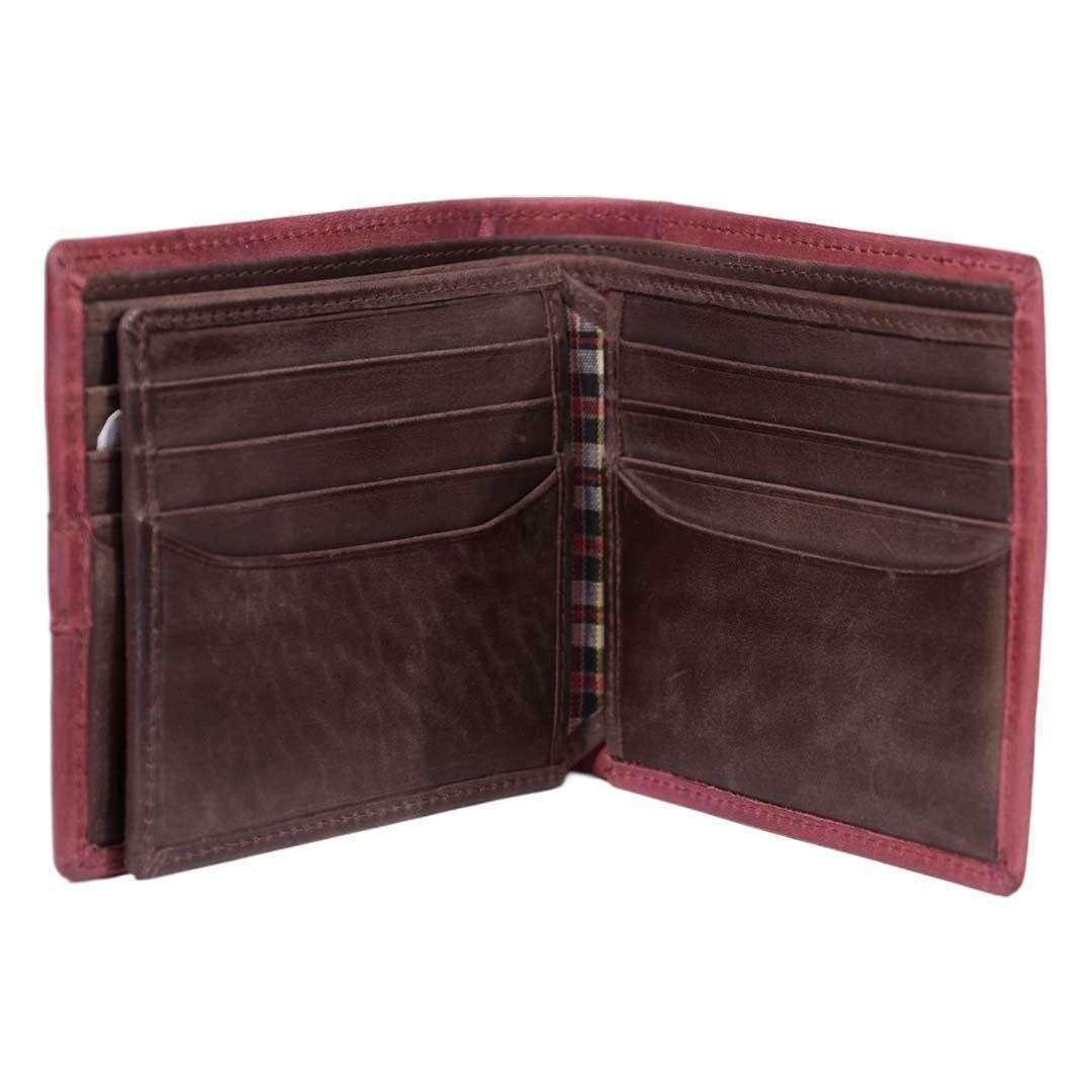 Billetera Gino Rodinis Texas 162 Rojo/Marrón-3