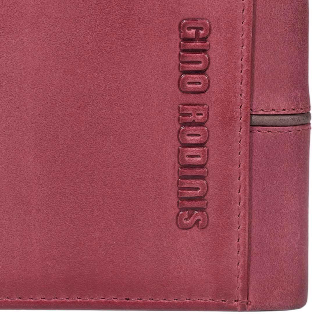 Billetera Gino Rodinis Texas 162 Rojo/Marrón-4