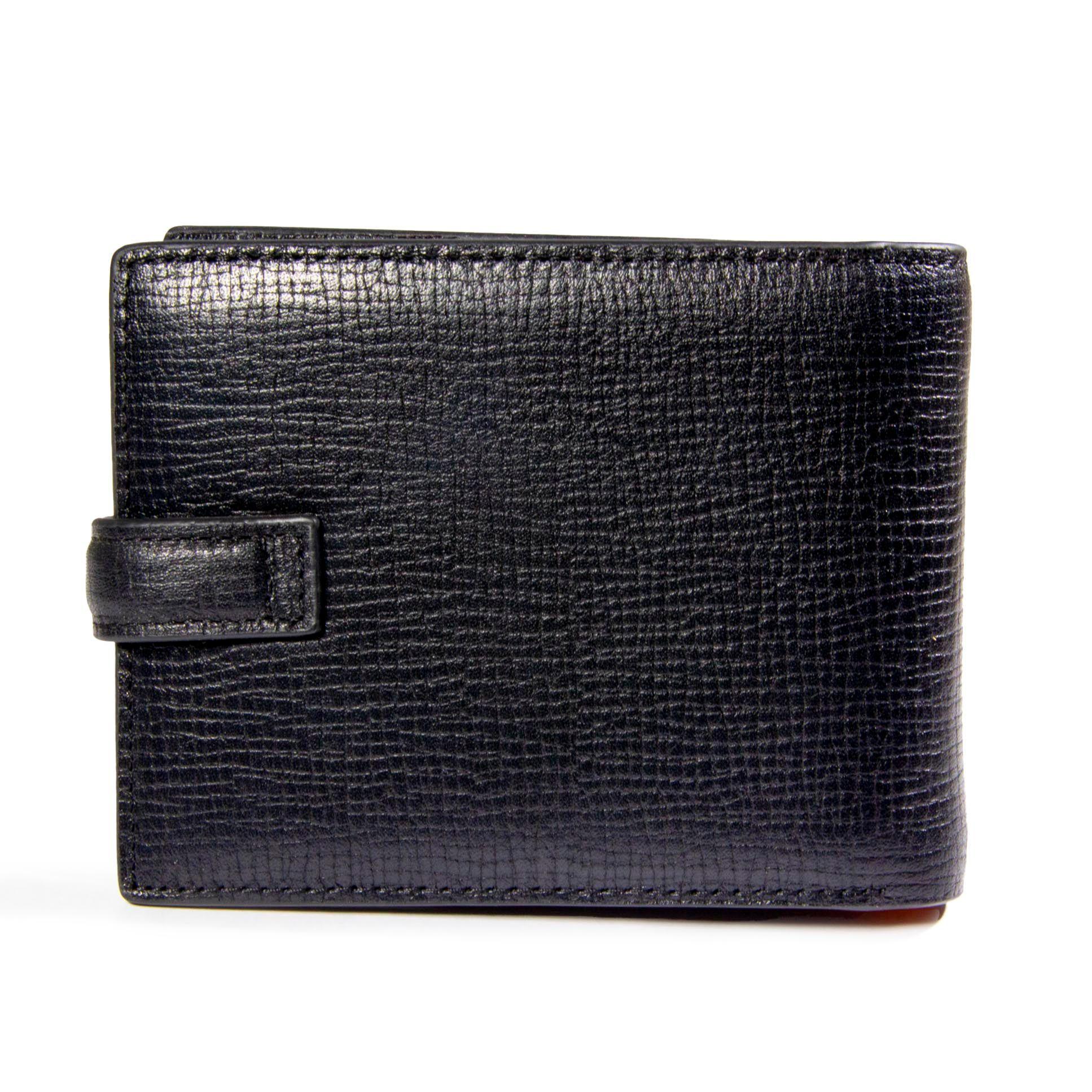 Billetera Gino Rodinis  Eros 585 Negro/Naranja-4