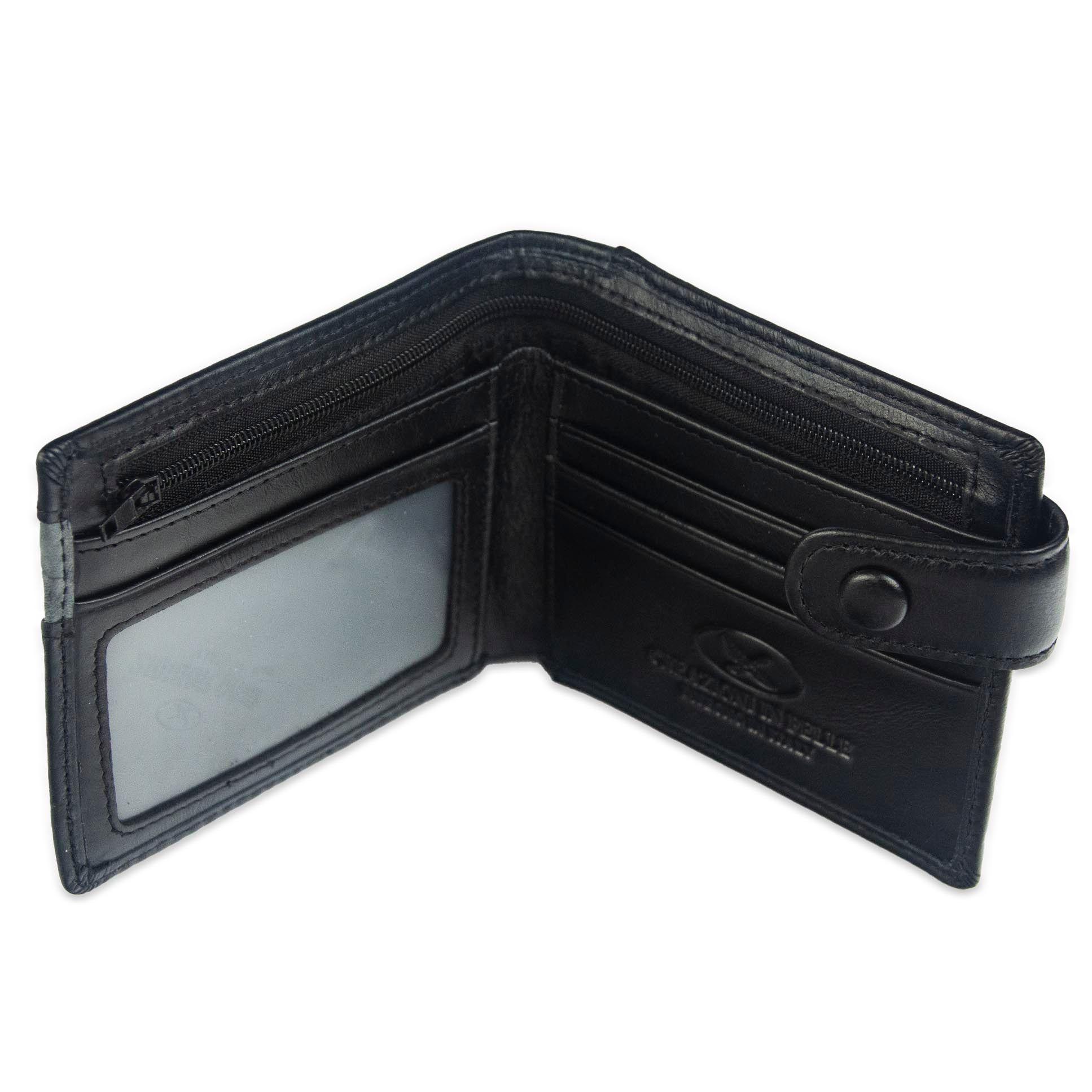 Billetera Gino Rodinis  Paolo 675 Negro/Acero Hombre-2