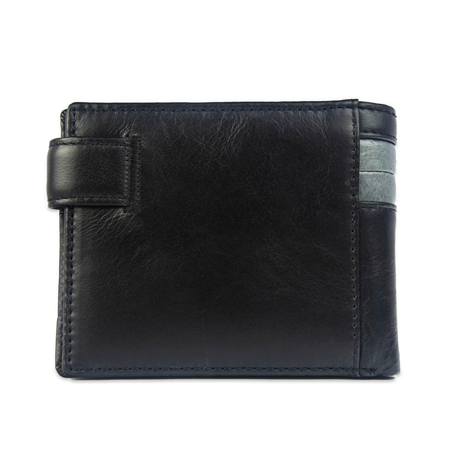 Billetera Gino Rodinis  Paolo 675 Negro/Acero Hombre-3