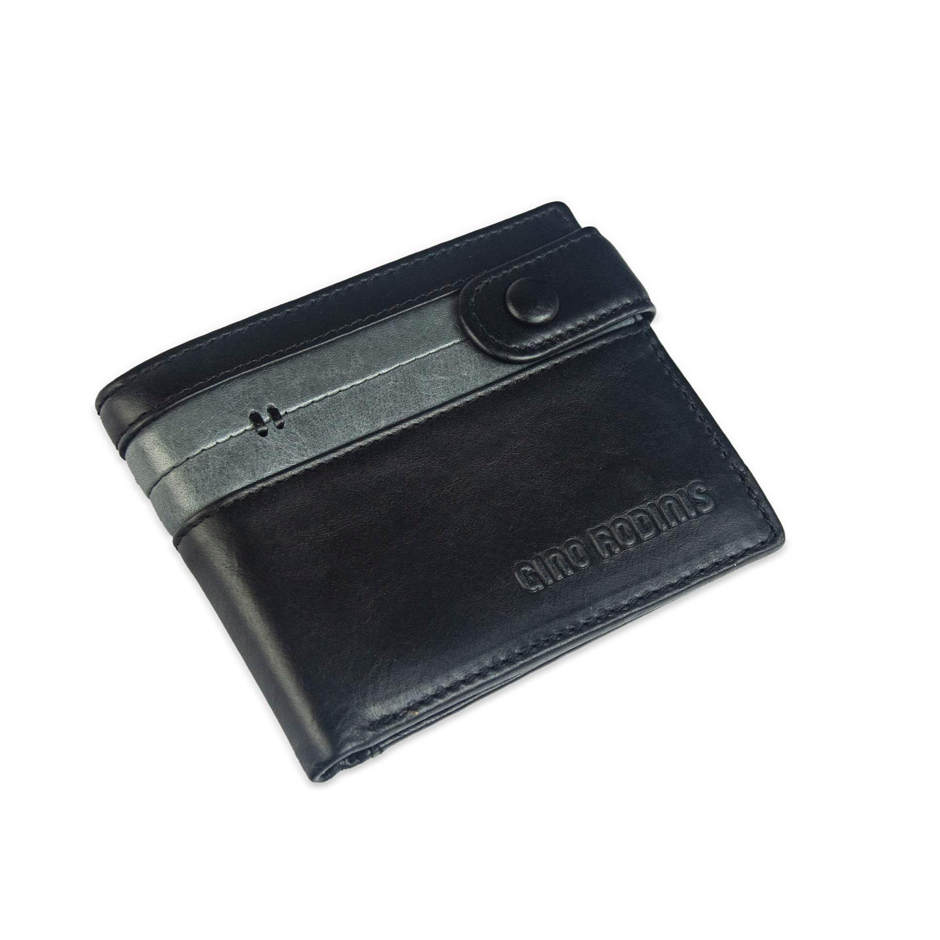 Billetera Gino Rodinis  Paolo 675 Negro/Acero Hombre-4