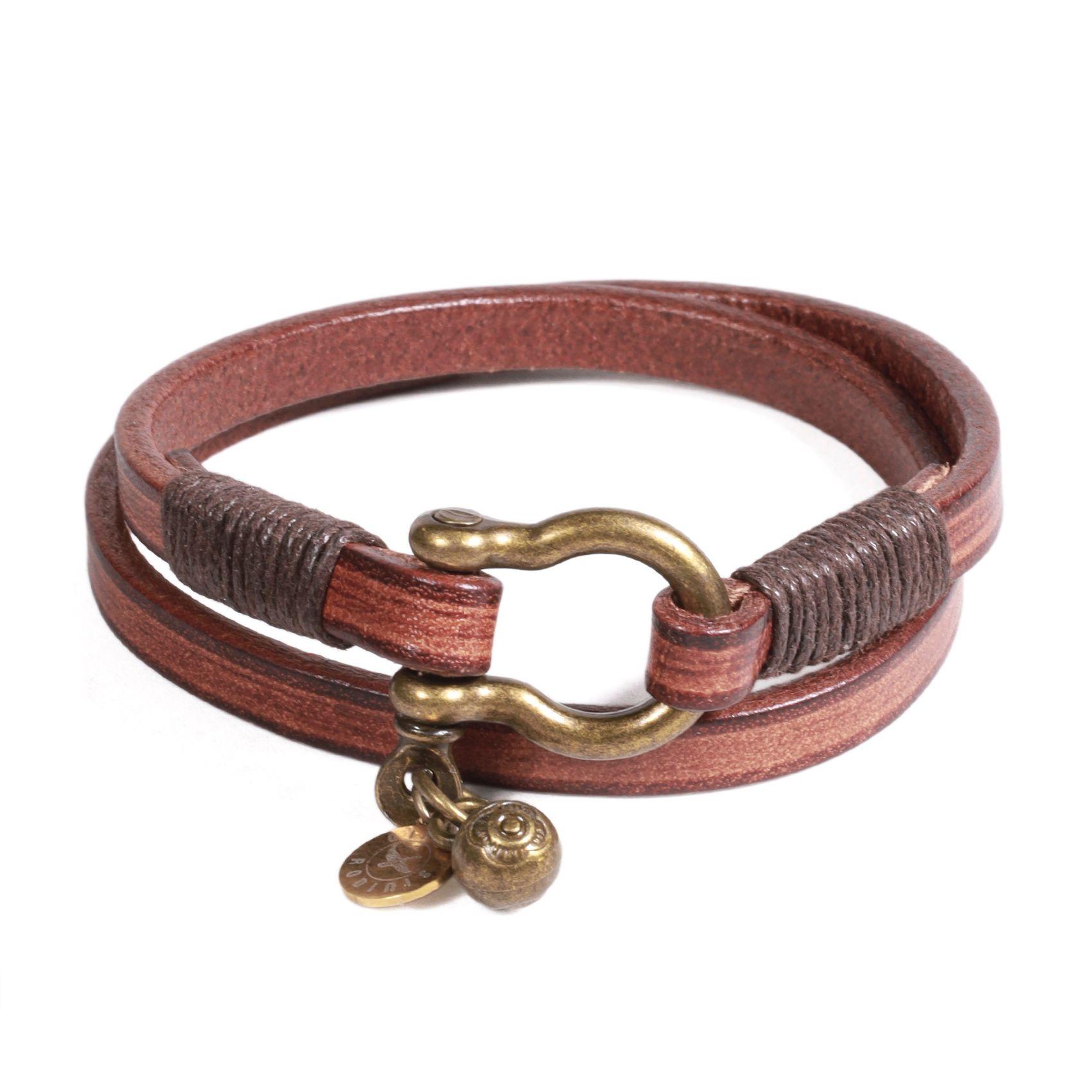 BRAZALETE HOMBRE GINO RODINIS B543 | Café-0