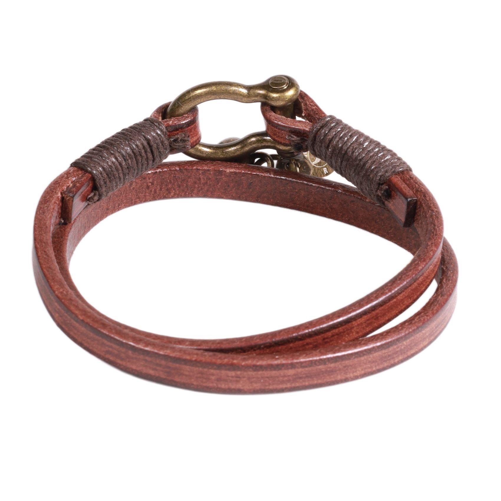 BRAZALETE HOMBRE GINO RODINIS B543 | Café-1