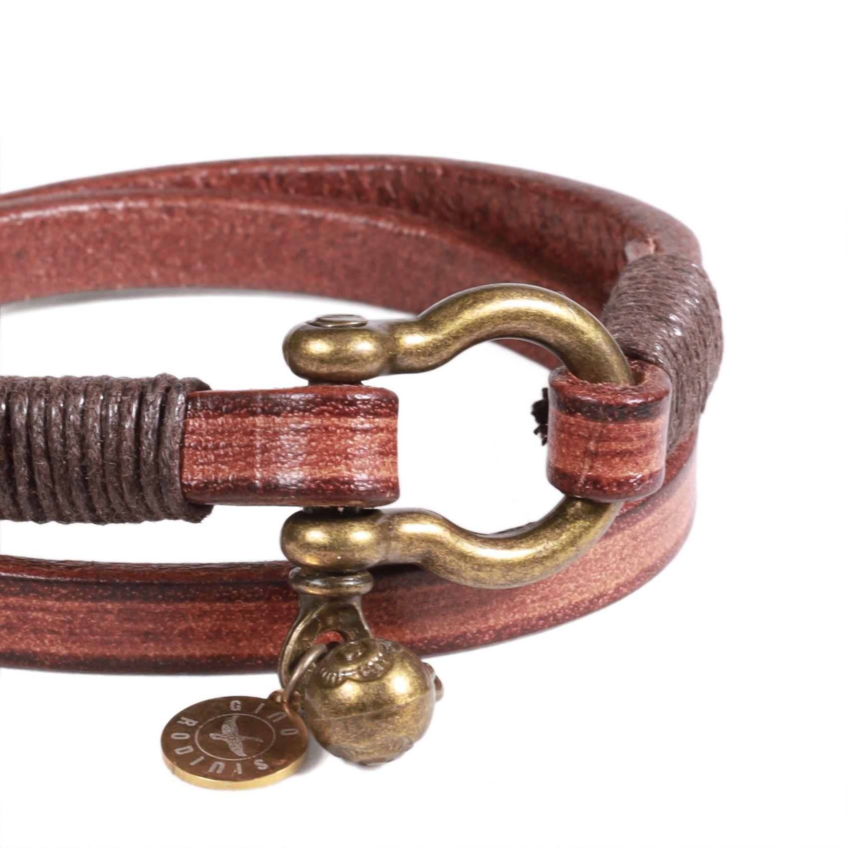 BRAZALETE HOMBRE GINO RODINIS B543 | Café-2