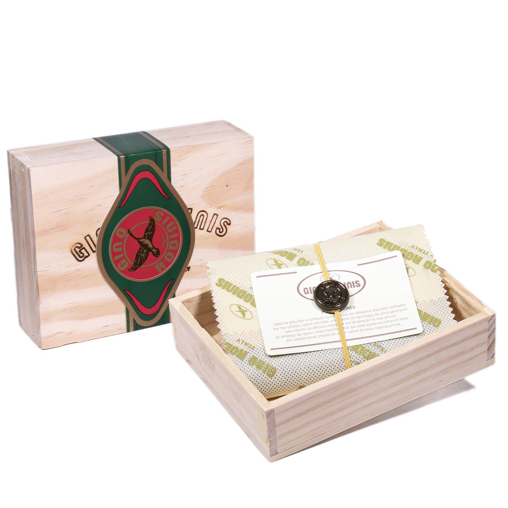 Billetera de cuero Hombre Texas 162 Gris/Marrón-6