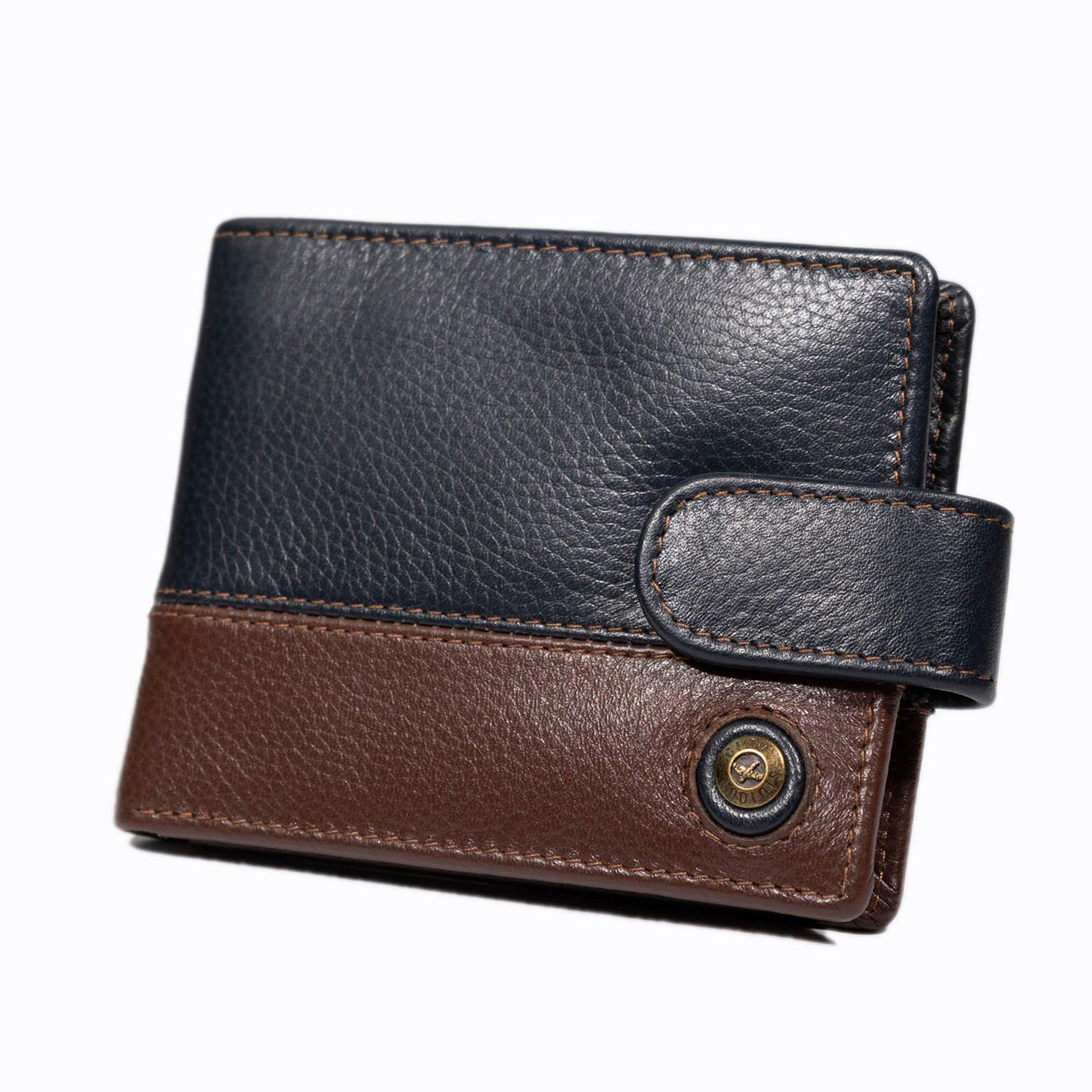 Billetera Hombre Capri 986 Azul/Cafe Gino Rodinis-3
