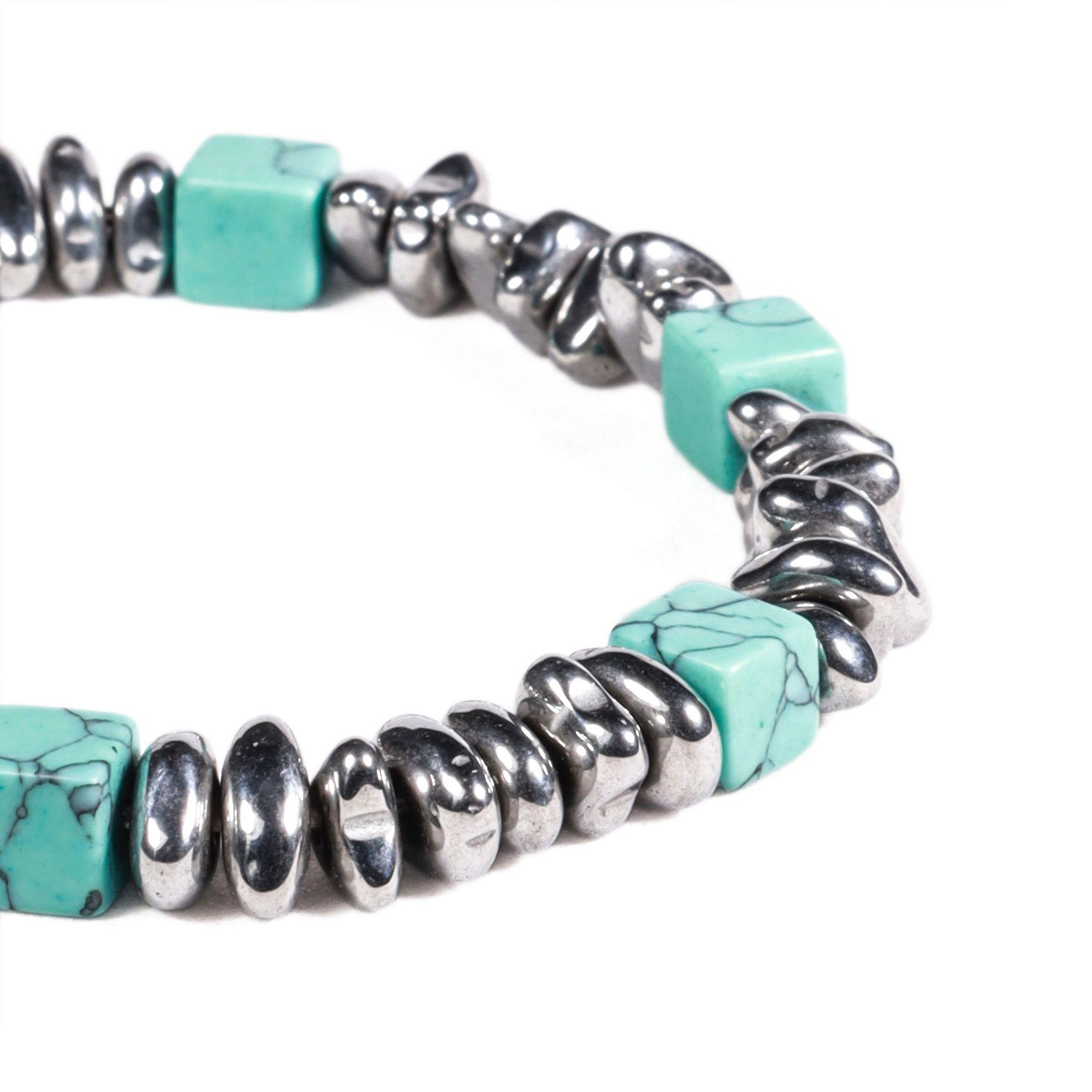 BRAZALETE UNISEX GINO RODINIS B529 | Turquesa/Plateado-2