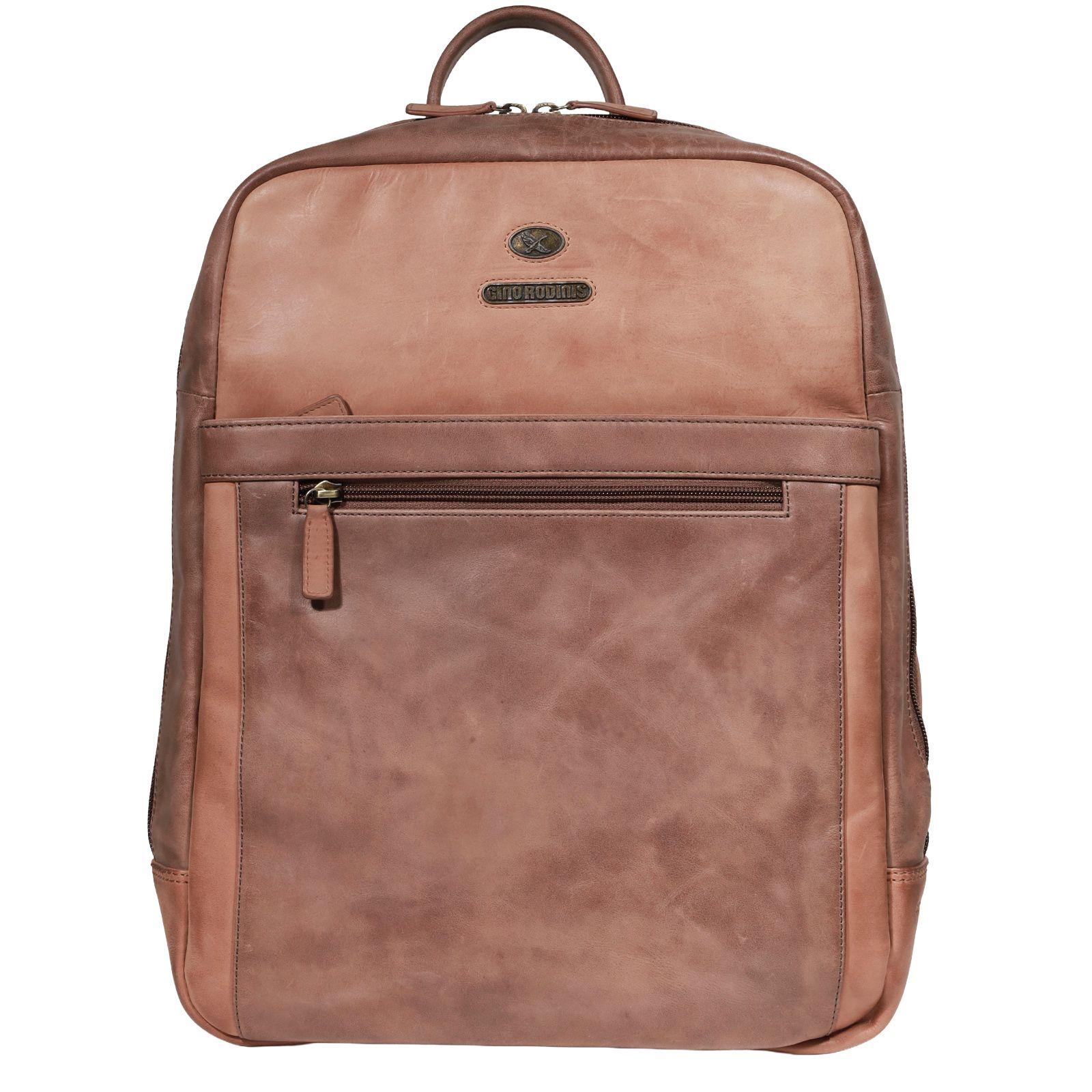 MOCHILA HOMBRE  GINO RODINIS  2118 CAMEL-0