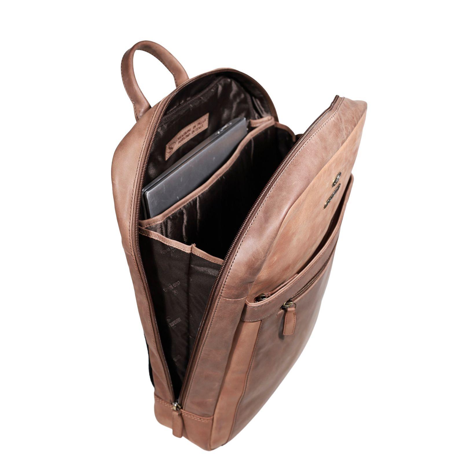 MOCHILA HOMBRE  GINO RODINIS  2118 CAMEL-4