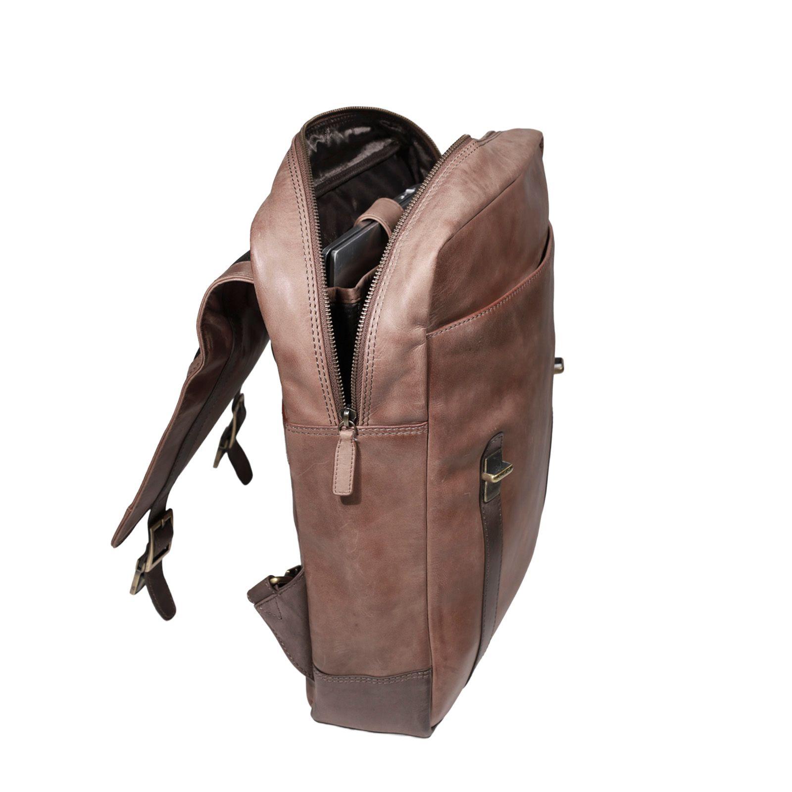 MOCHILA HOMBRE  GINO RODINIS  2114 CAMEL-4
