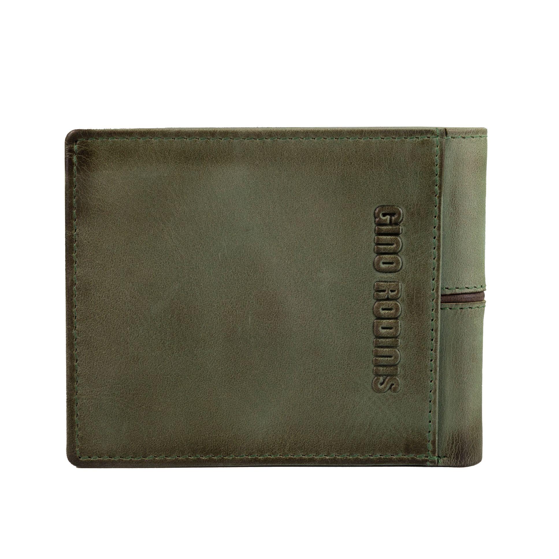 Billetera Gino Rodinis Texas 162 Verde/Marrón-5