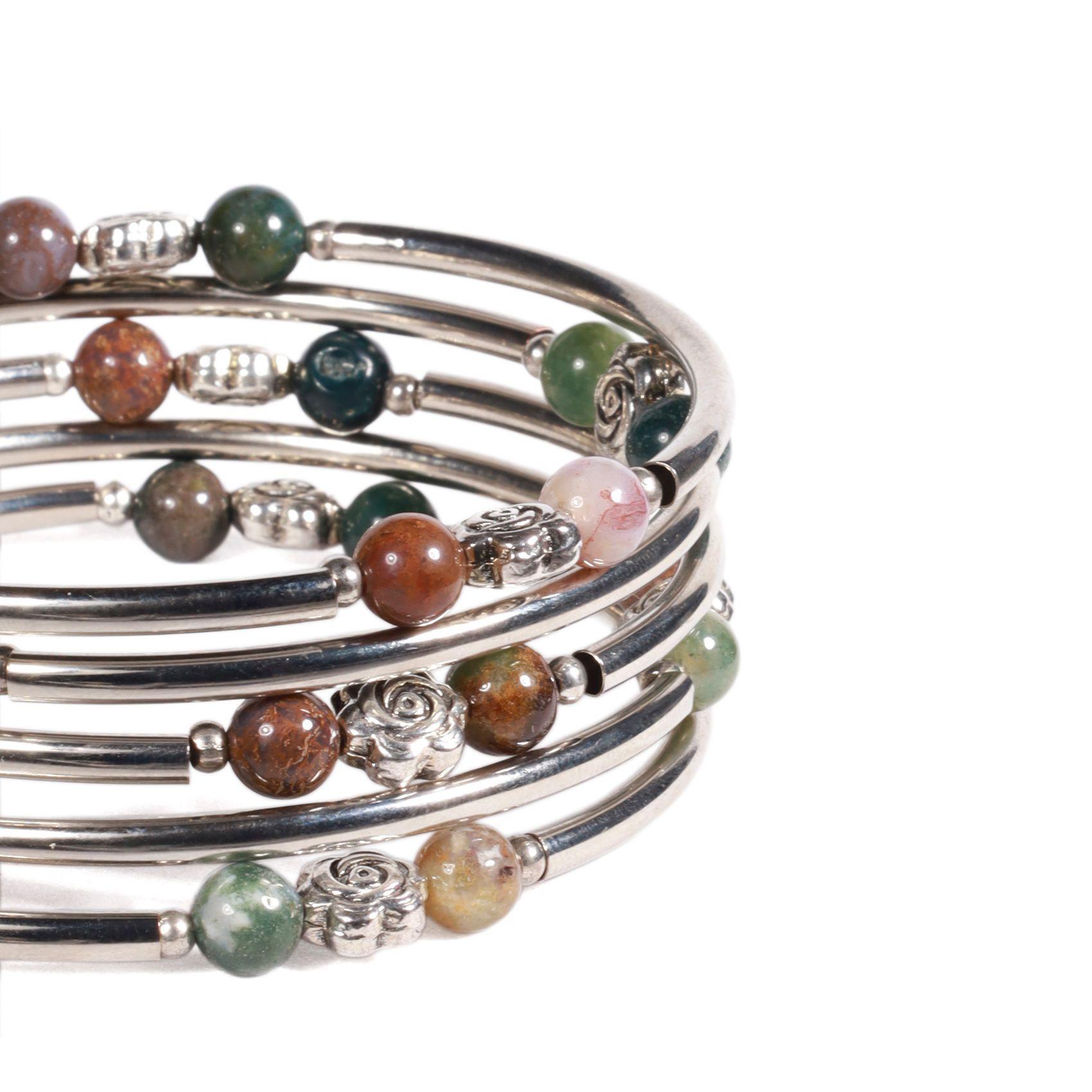 BRAZALETE MUJER GINO RODINIS B516 | Verde Jade-2