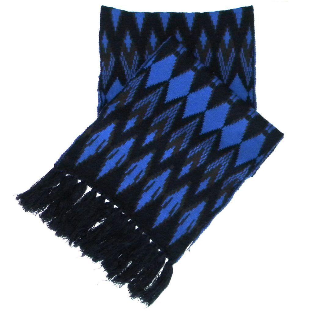 Bufanda Unisex 2034 Azul con Negro-2