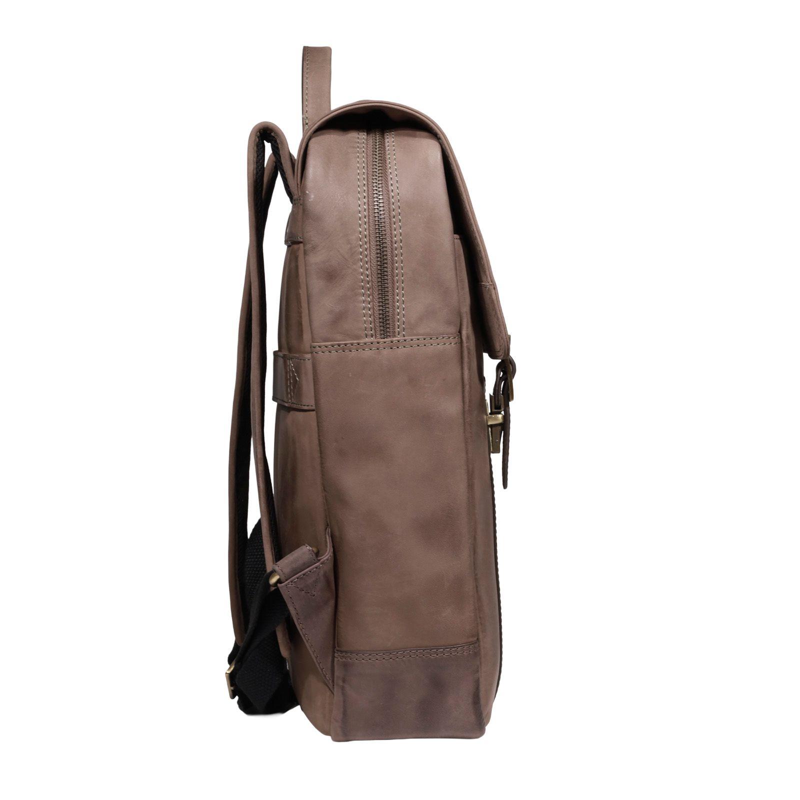 MOCHILA HOMBRE  GINO RODINIS  2114 CAFÉ-2
